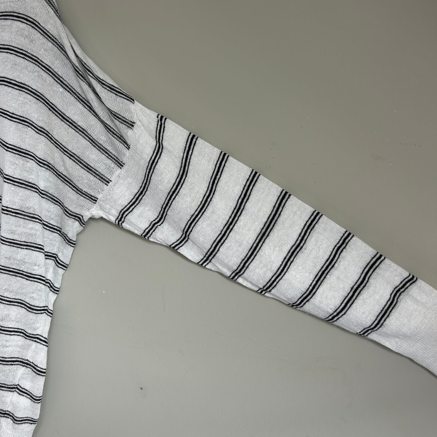 Lacoste linen white and navy striped jumper M -12