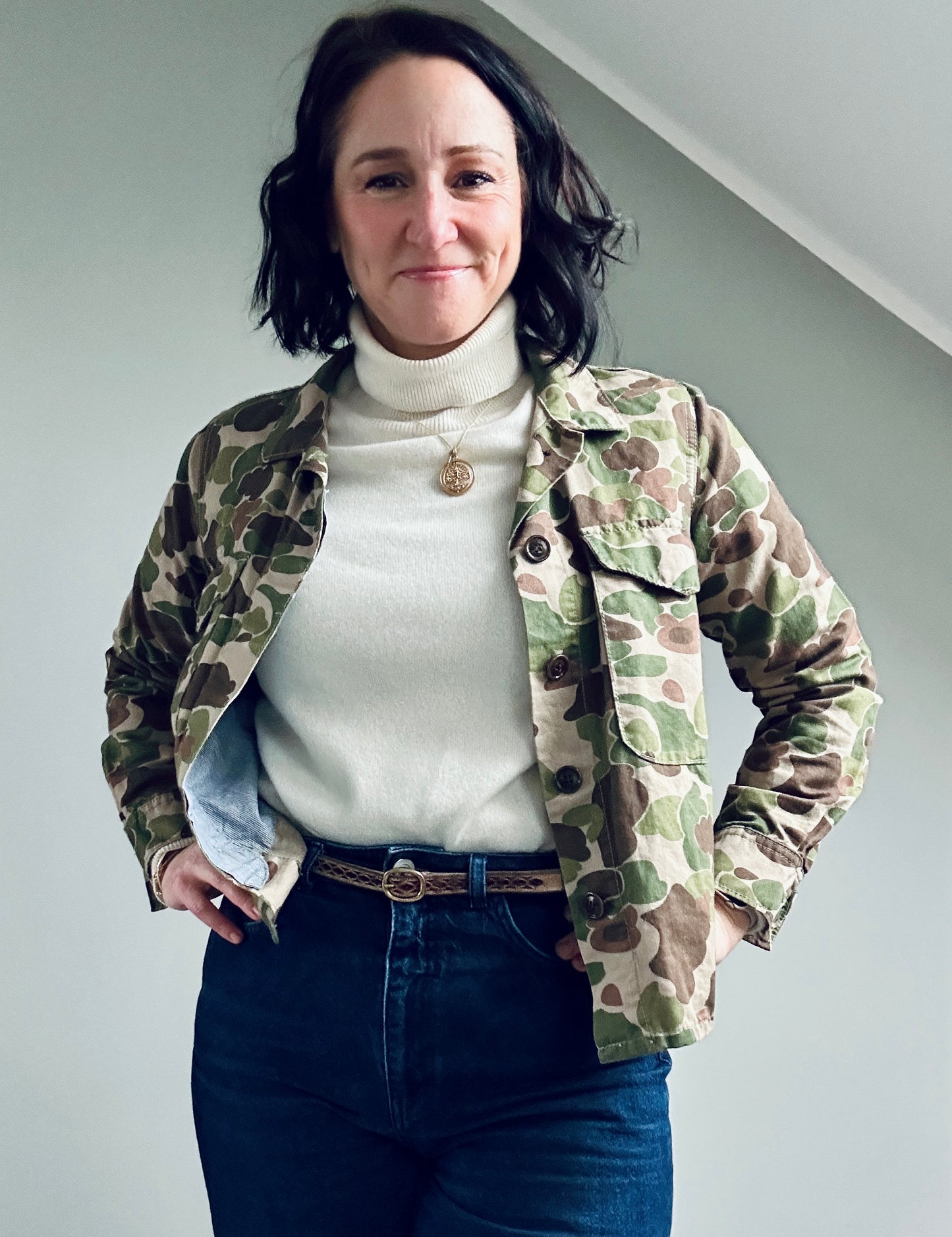 Bellerose camo light jacket / shirt size 8/10