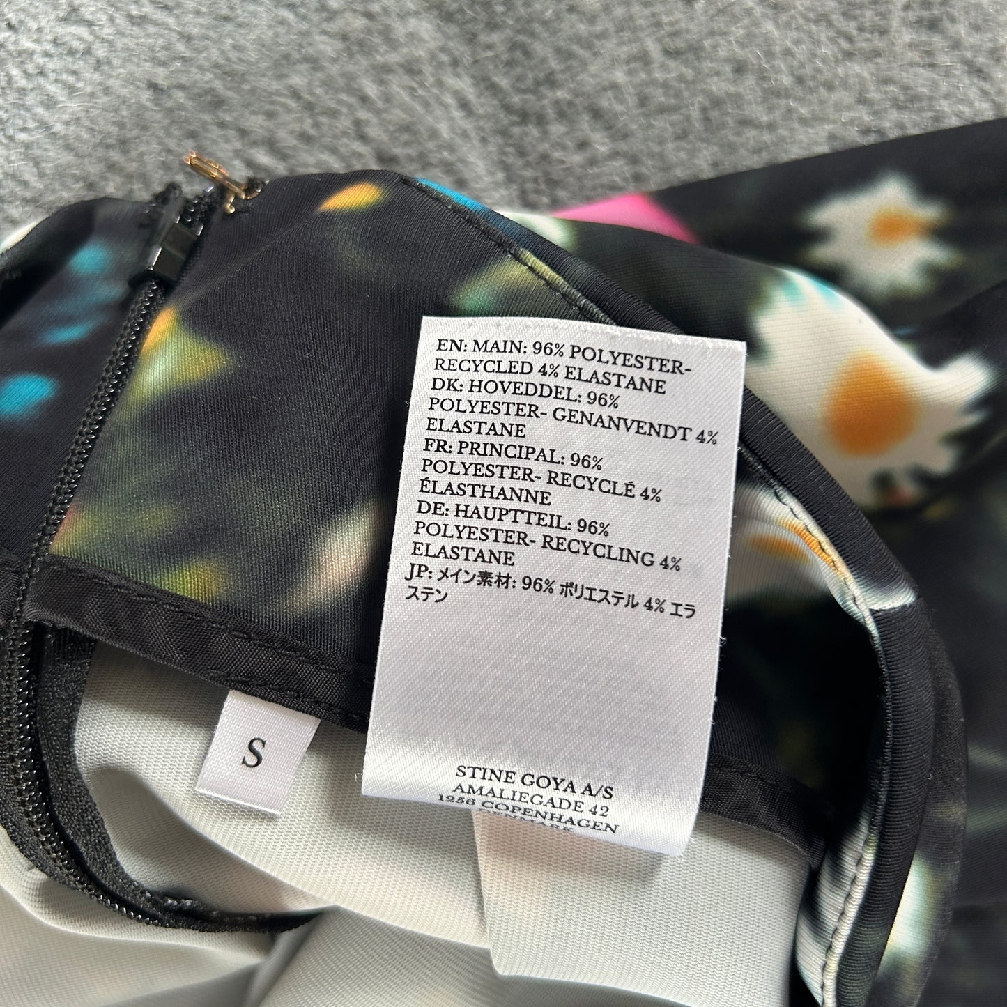 Stine Goya black floral palazzo trousers 10