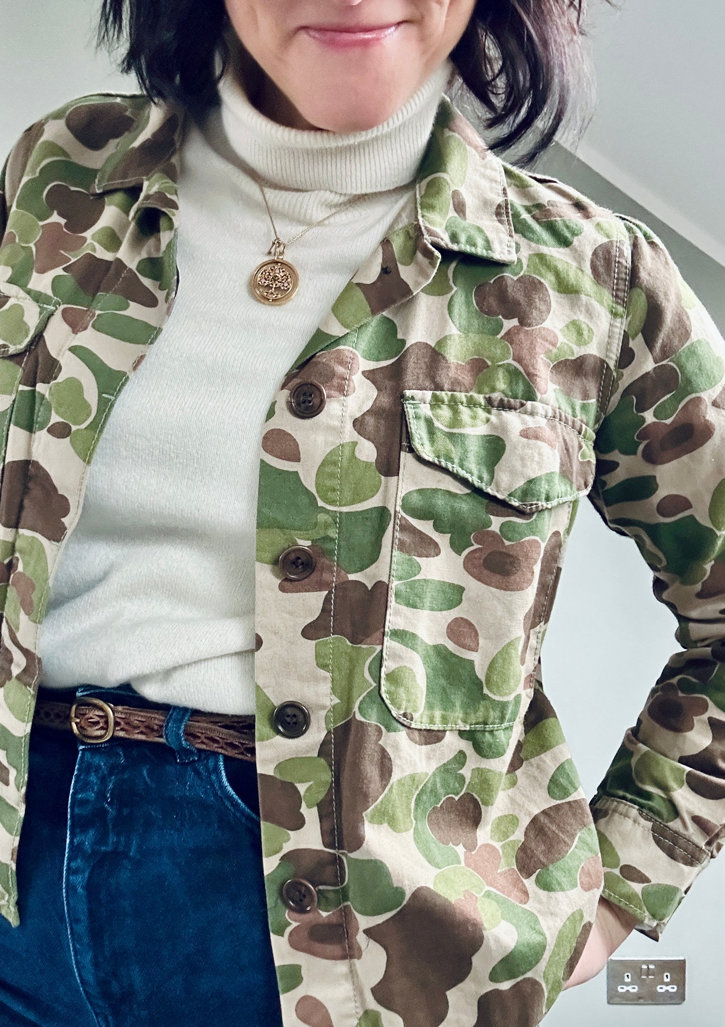 Bellerose camo light jacket / shirt size 8/10
