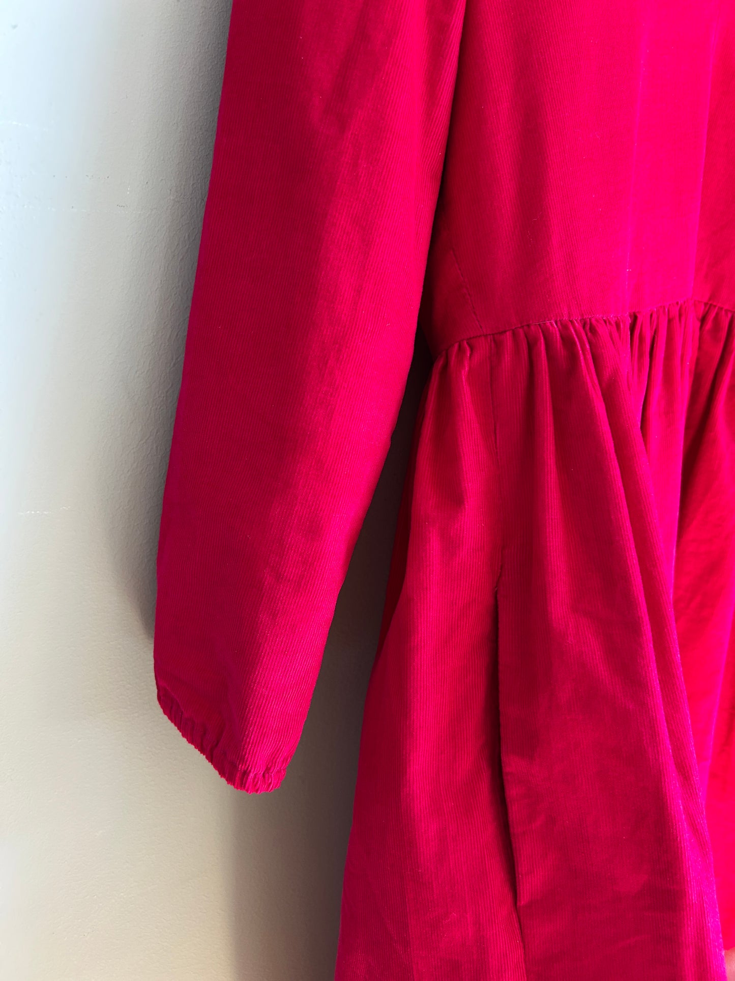 Justine Tabak fuchsia cord midi dress size XS - 8