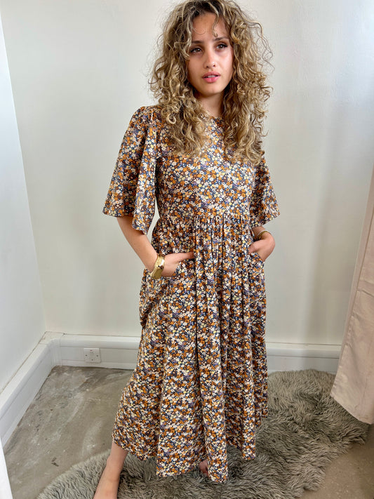 Kemi Telford floral midi dress size S - 8