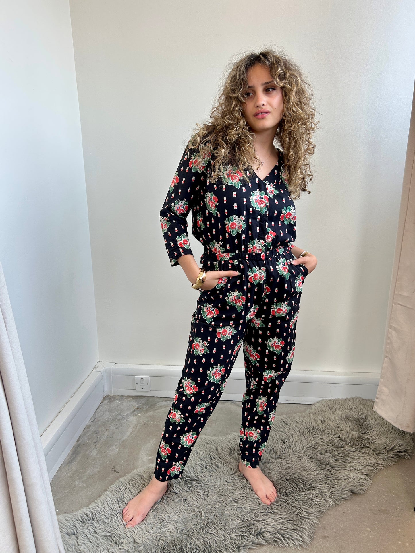 Lowie black jumpsuit size S -8