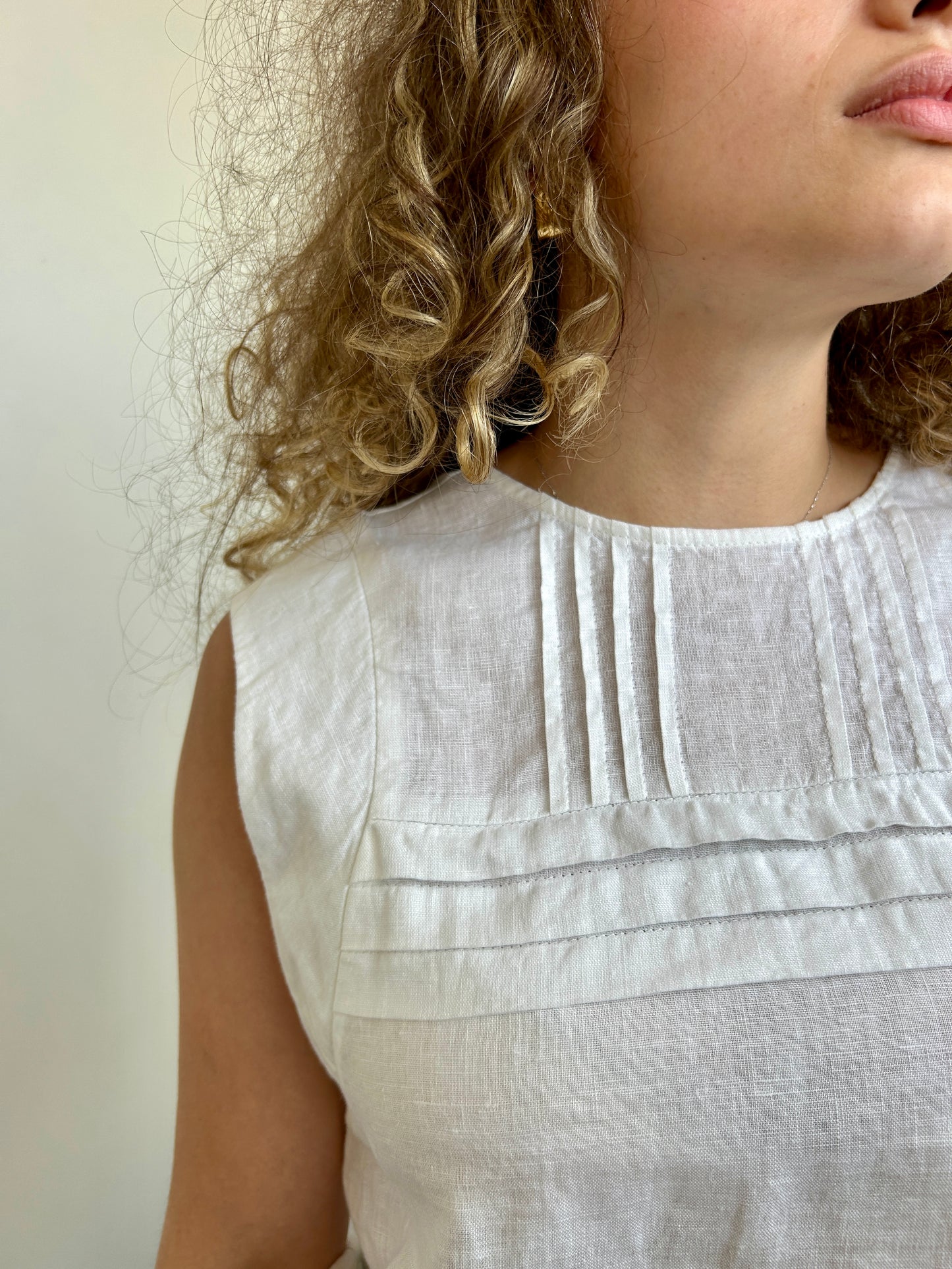 The Shirt Company white linen blouse size 10