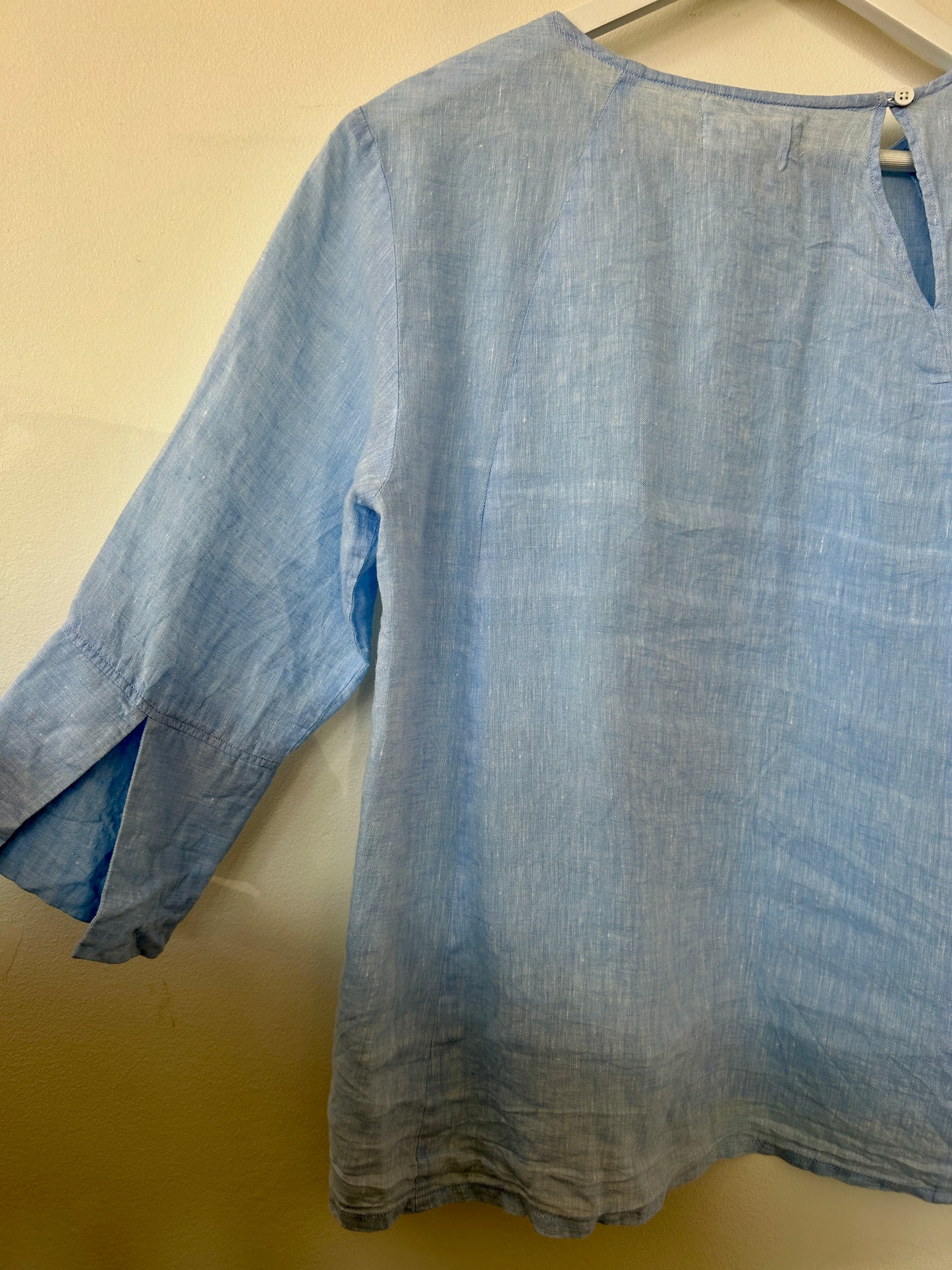 M Maison light blue linen blouse size up to 12