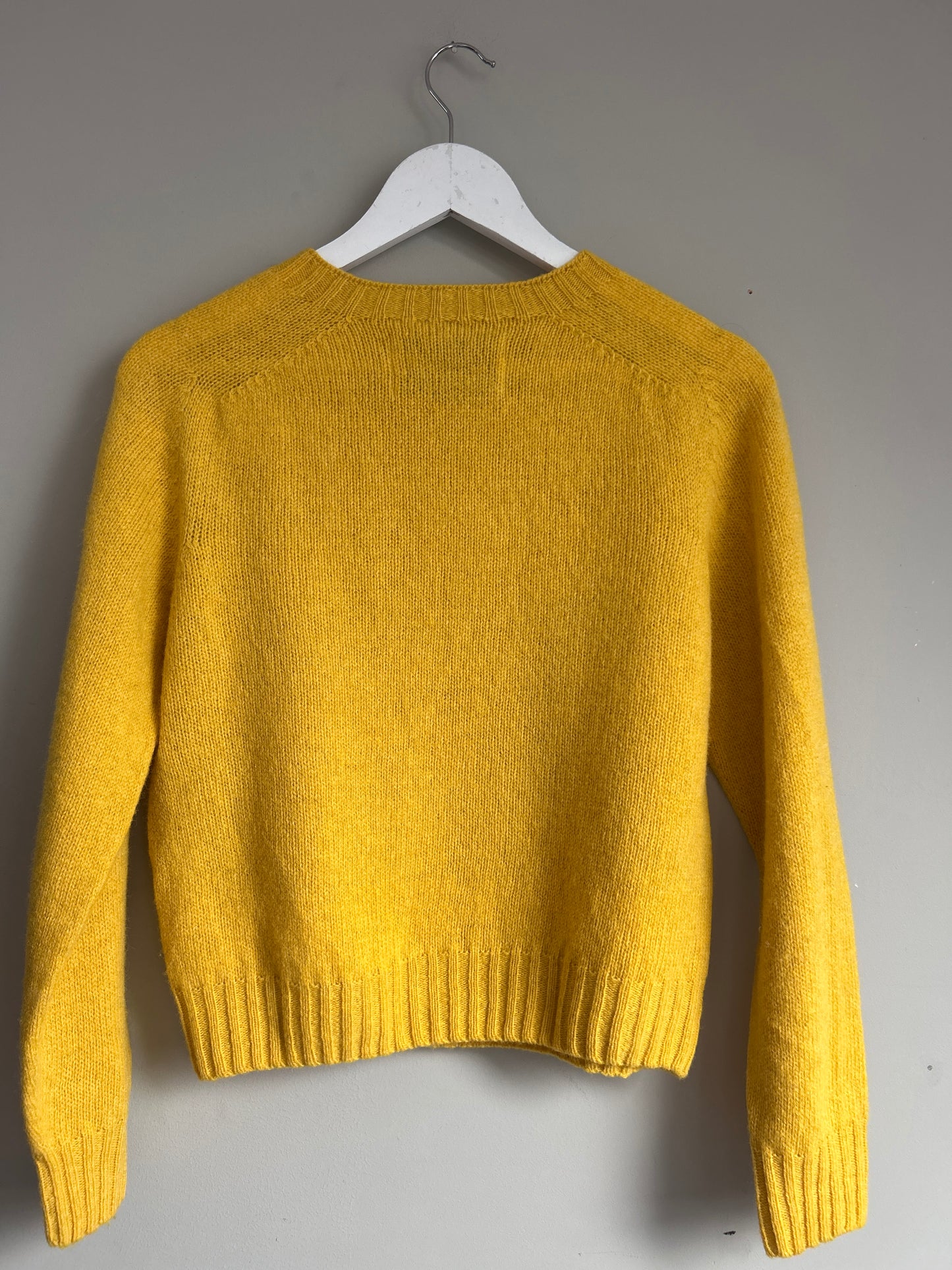 Plümo yellow wool knit jumper size 10