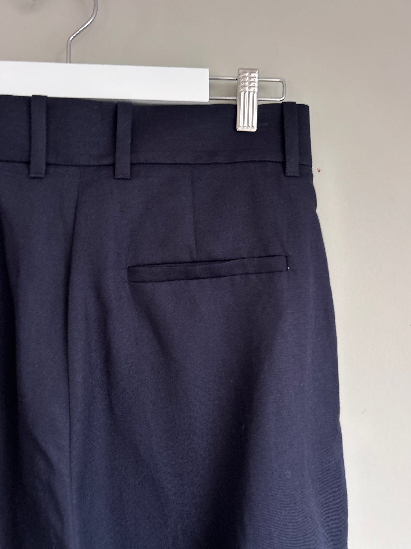 COS navy wide leg trousers size 10