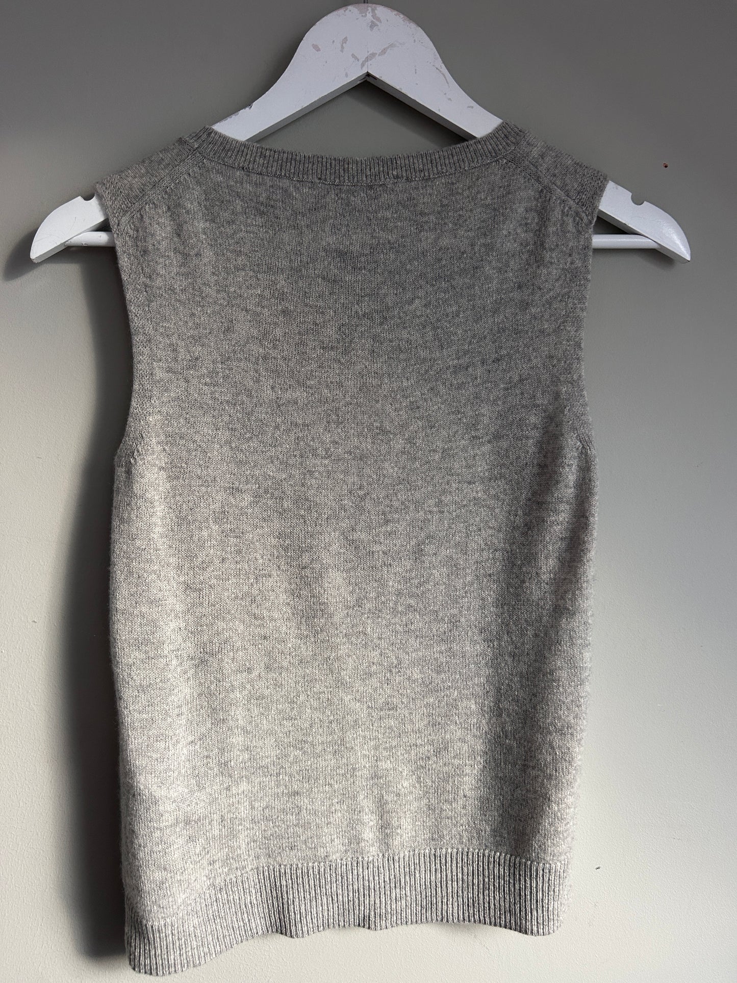 Piazza Sempione grey marl wool and cashmere vest size 8/10
