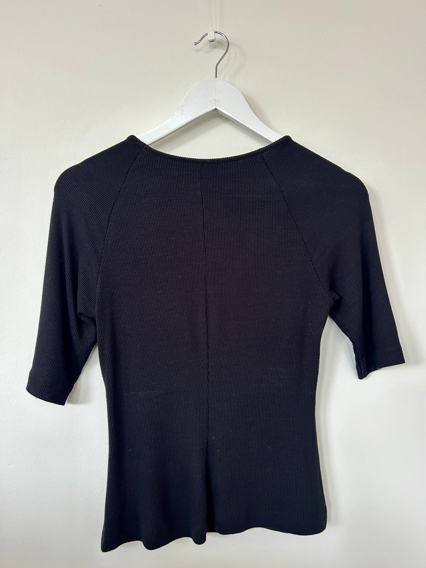 ME+EM black ribbed tee-shirt size 10
