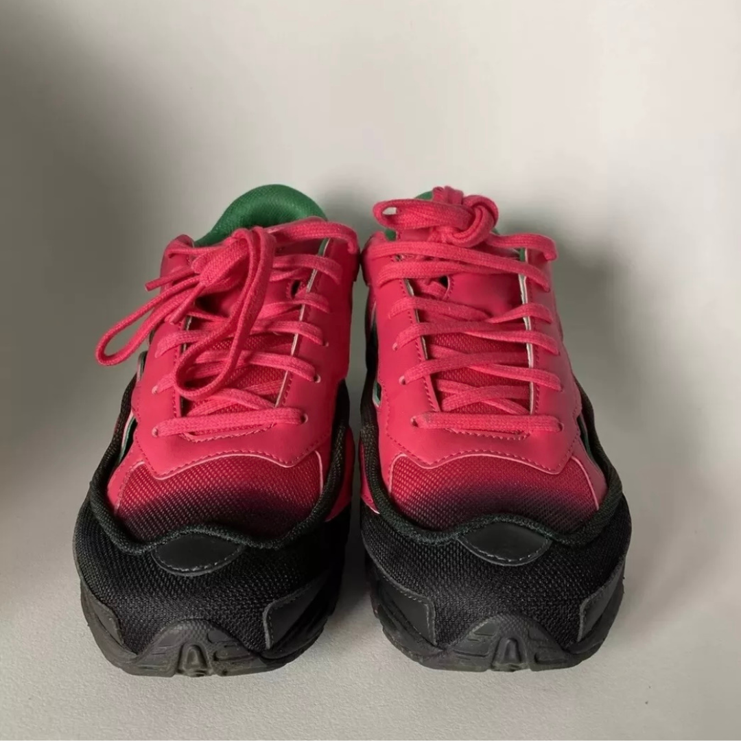 Adidas x Raf Simons Ozweego neon pink ombre green black sneakers UK5