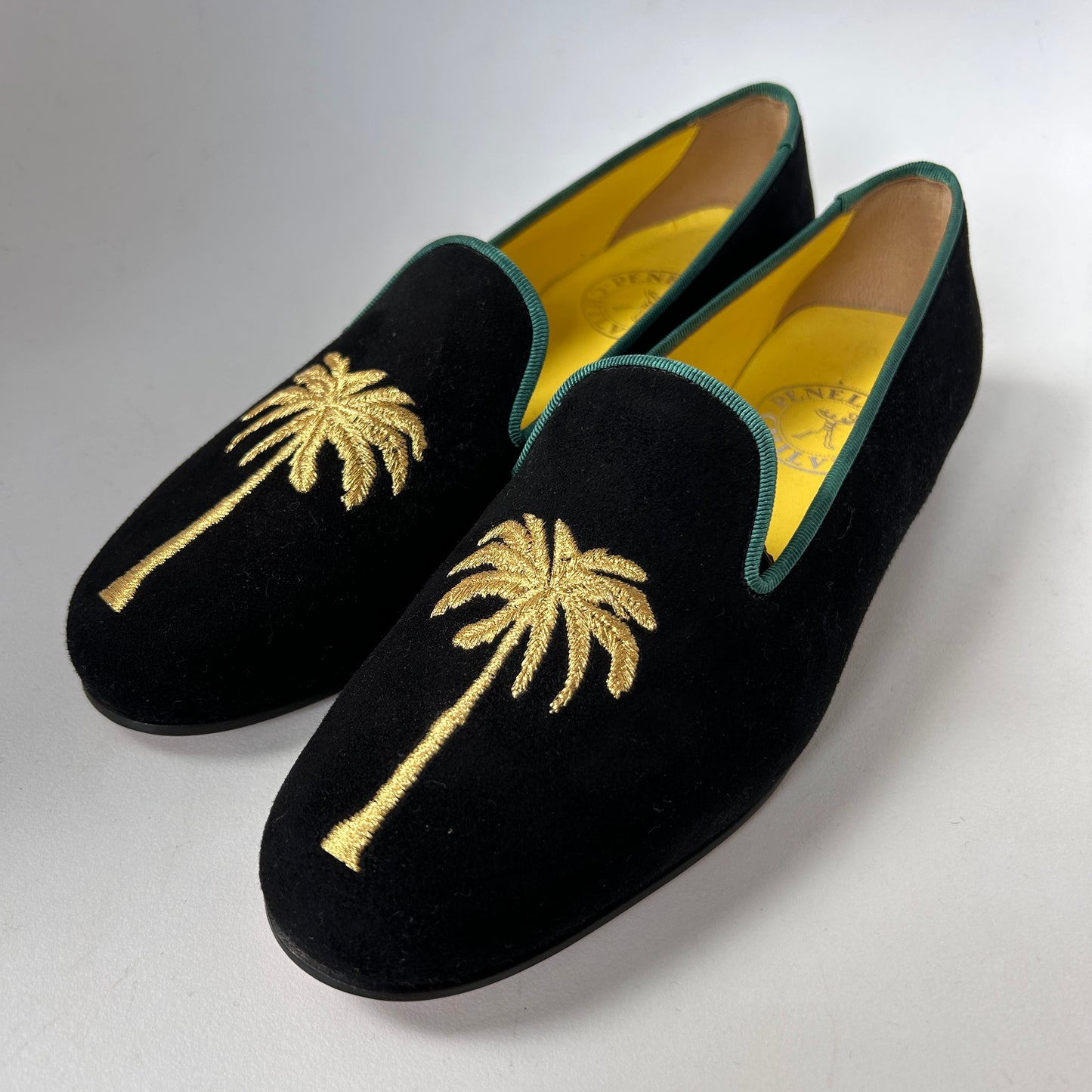 Penelop Chilvers velvet loafers UK4.5