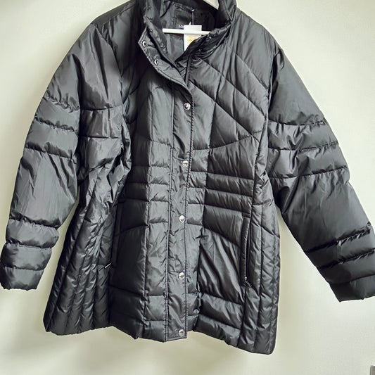 London Fog black puffer coat size 3XL