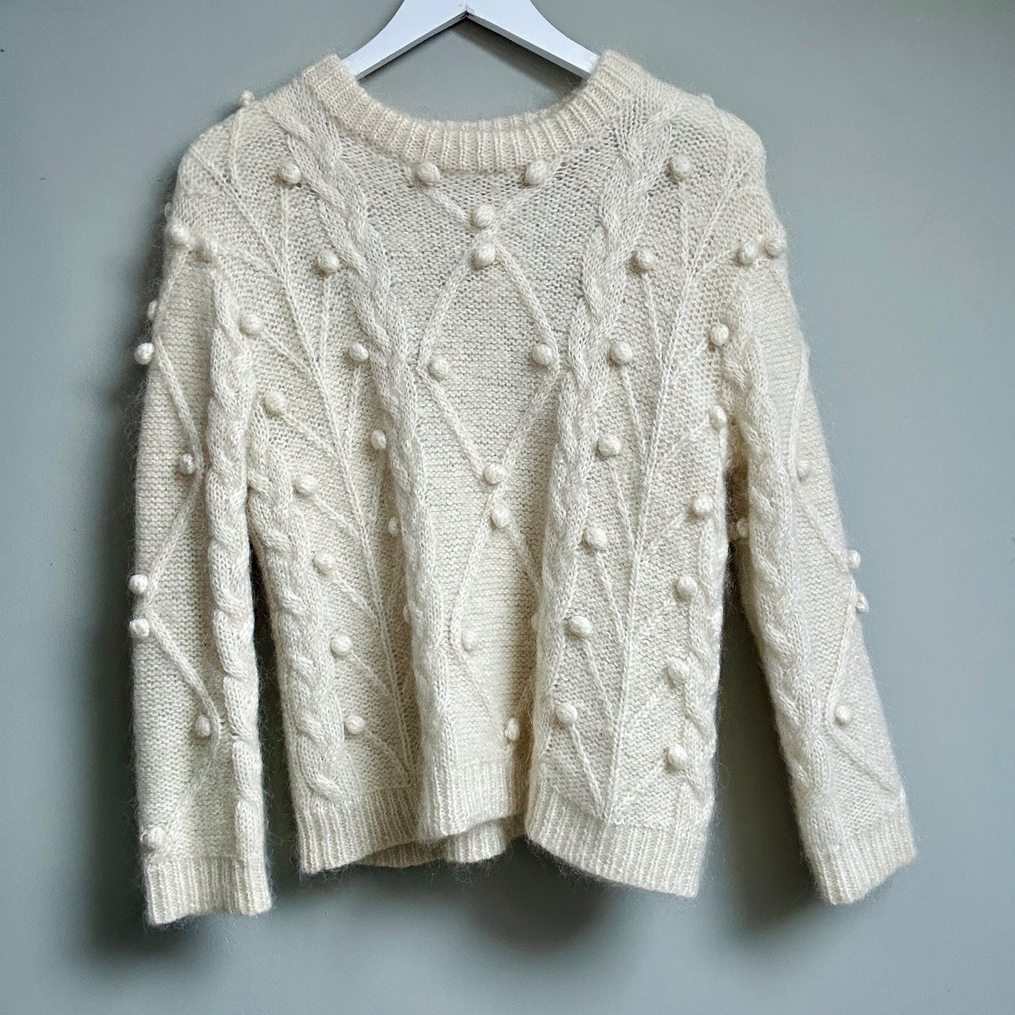 Kitri ivory knit wool blend size M - 10