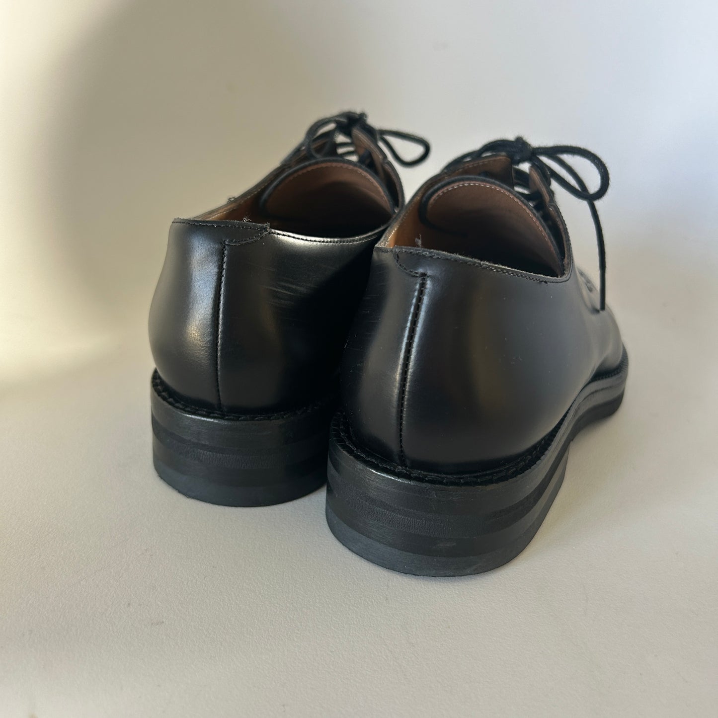 Dries Van Noten black leather brogues UK5