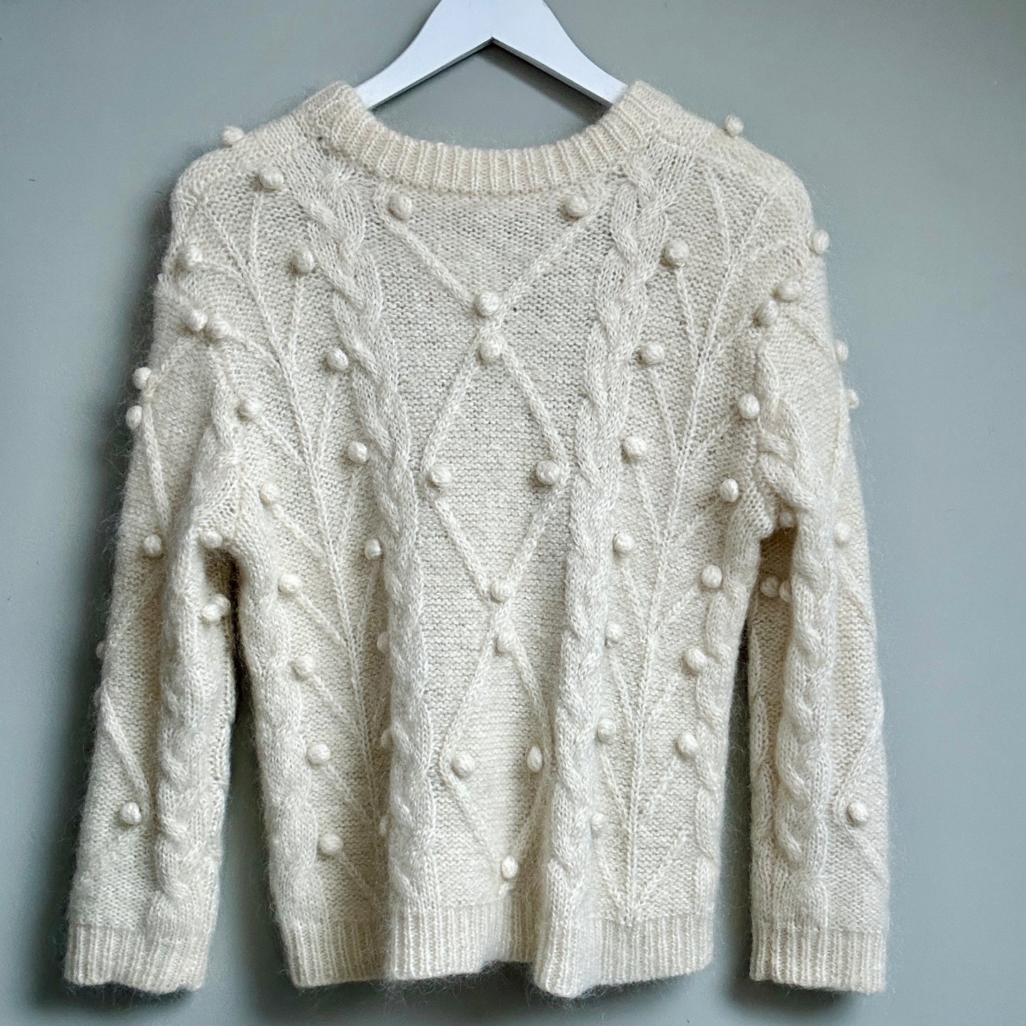 Kitri ivory knit wool blend size M - 10