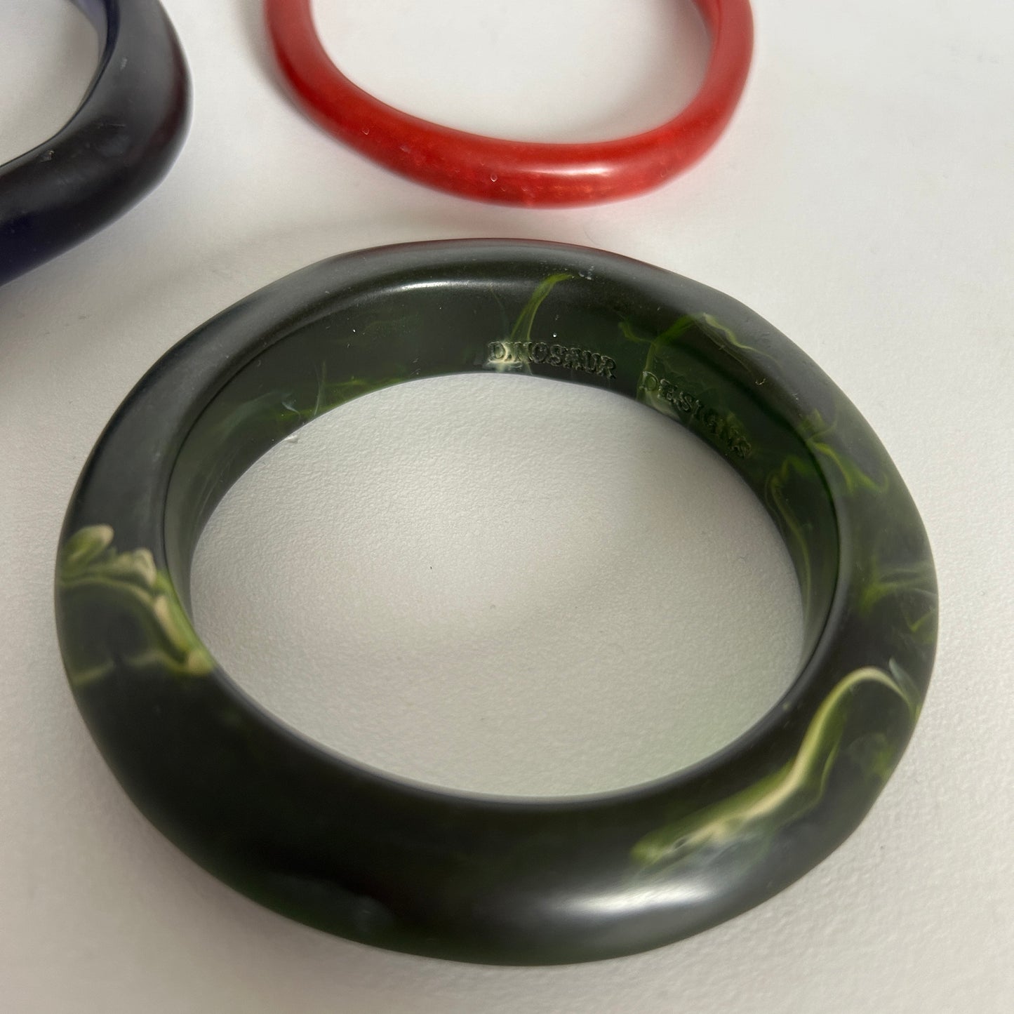 Dinosaur Designs set of resin bracelets