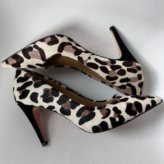 Diane Von Furstenberg pony hair court stilettos UK5