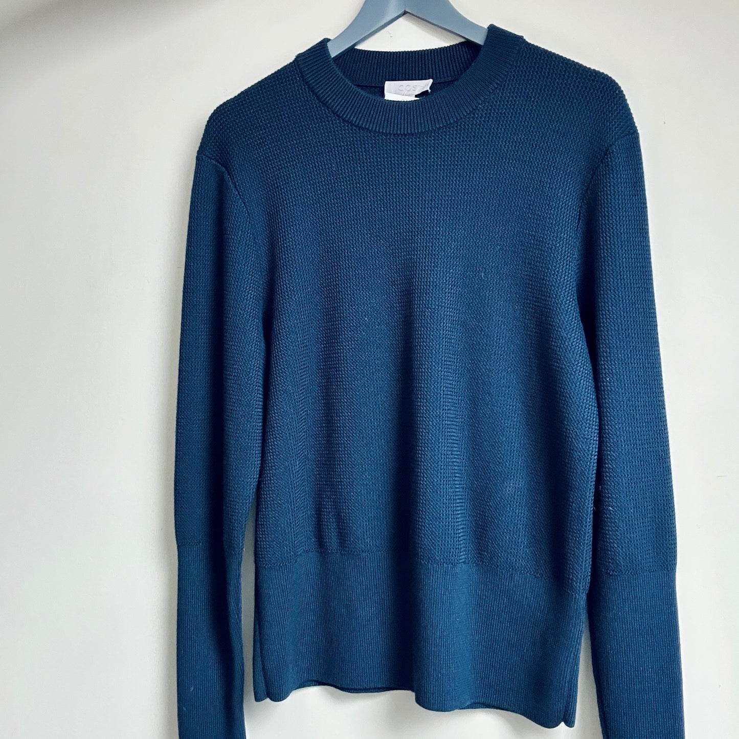 COS blue wool jumper size L - 12/14