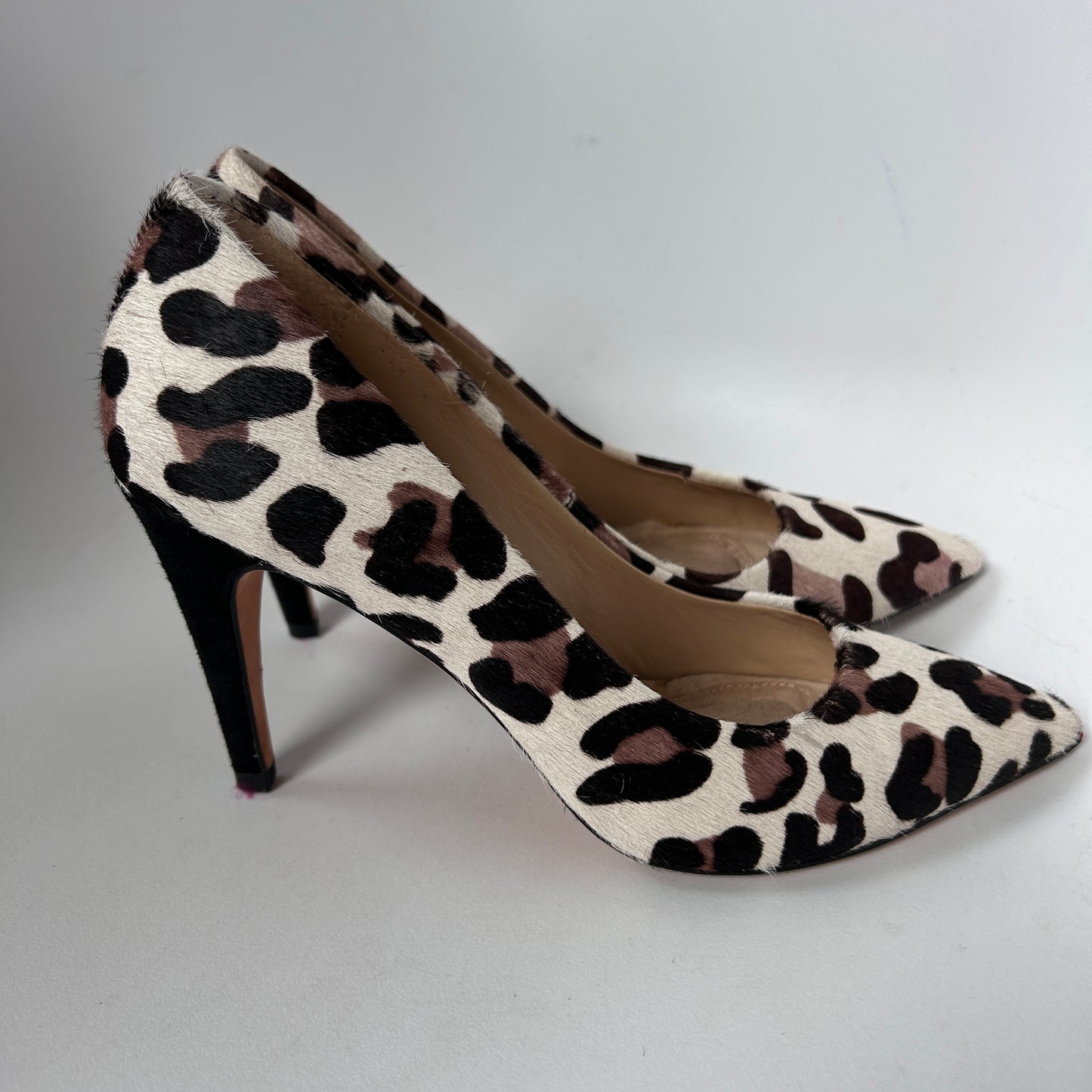 Diane Von Furstenberg pony hair court stilettos UK5