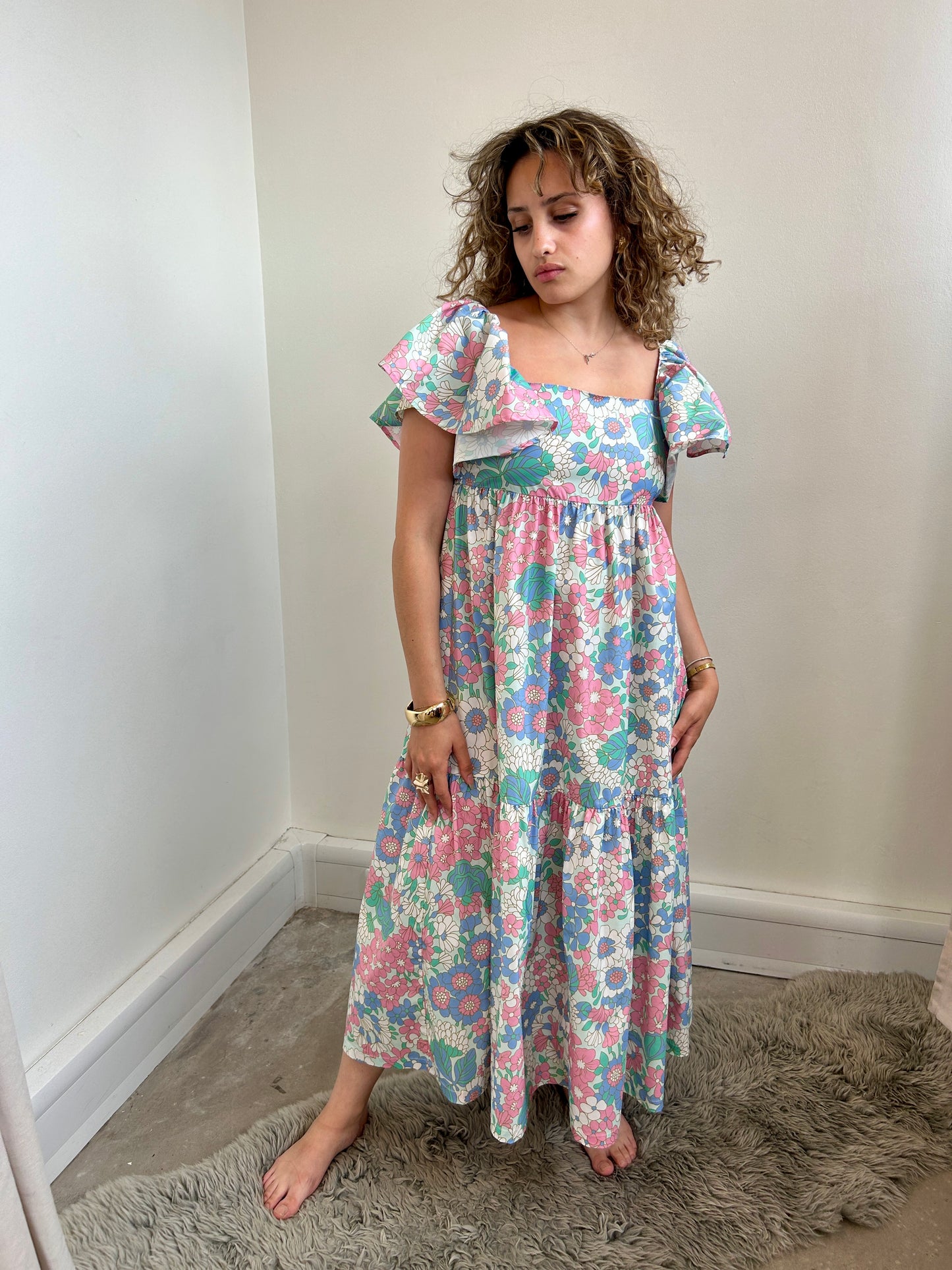 Resume floral midi dress size 8