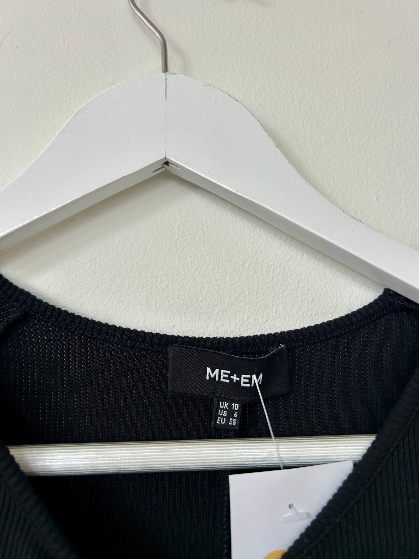 ME+EM black ribbed tee-shirt size 10