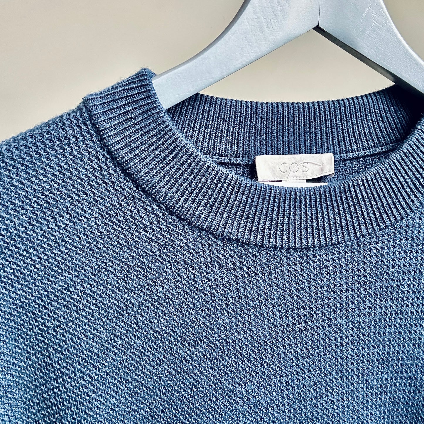 COS blue wool jumper size L - 12/14