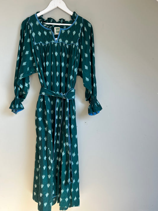 Daydress forest green midi dress size S - 8