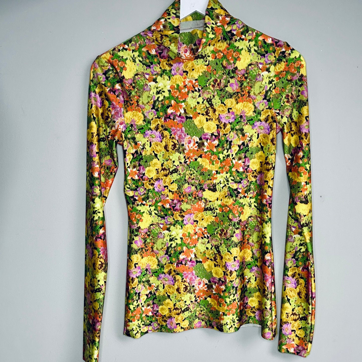 Philosophy yellow floral top long sleeve size 8