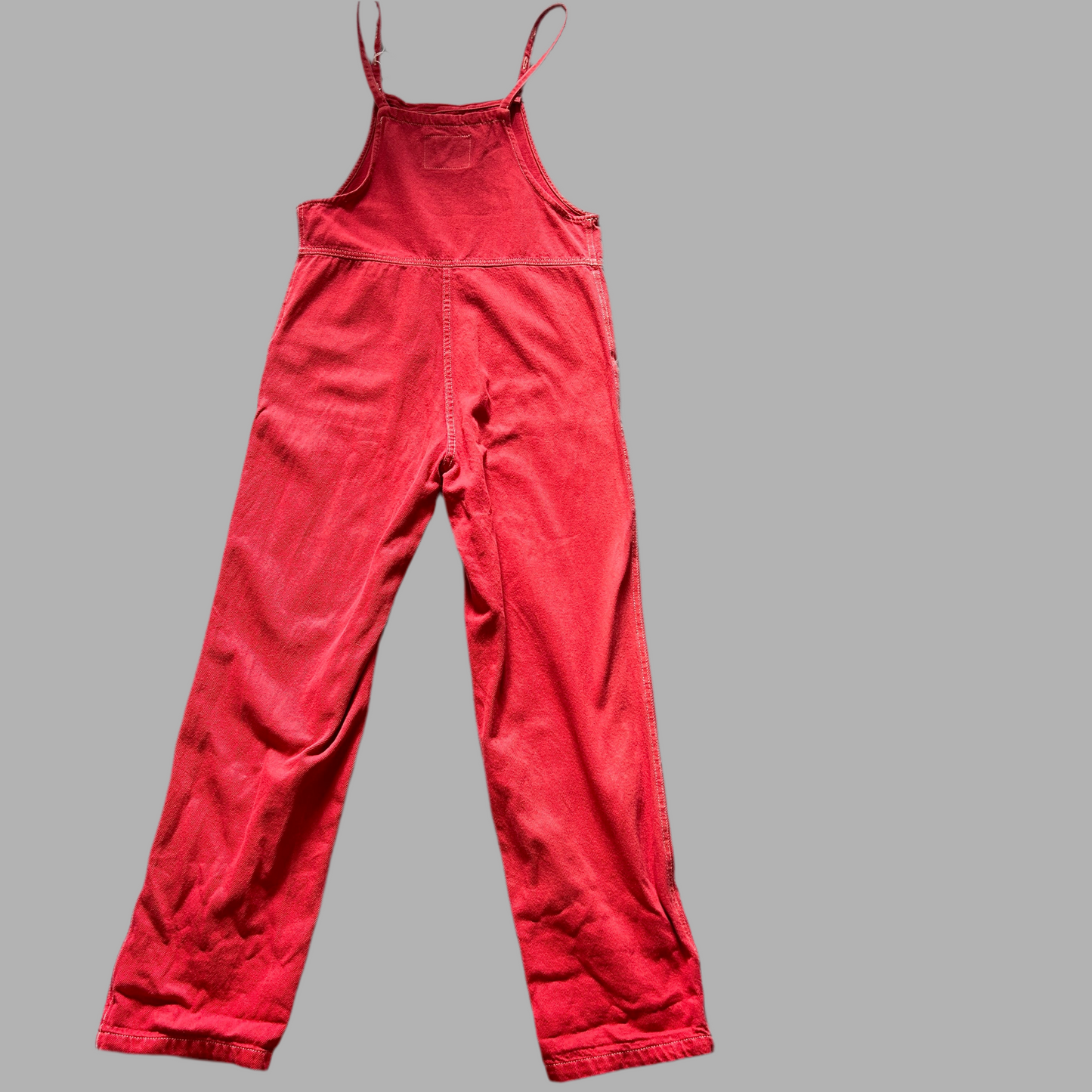 American Vintage red denim dungarees size S - 8