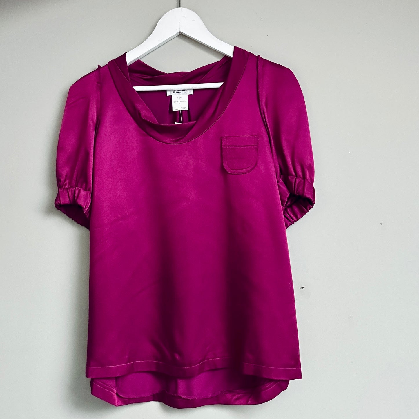 Sonia by Sonia Rykiel purple satin blouse