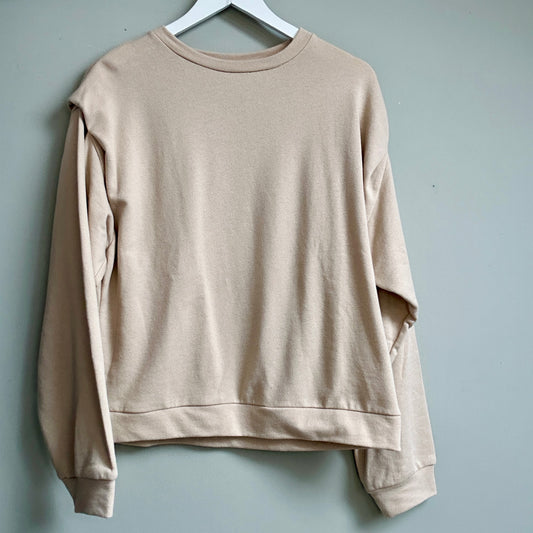 Ginette Garde beige jersey sweater size M - 12/14