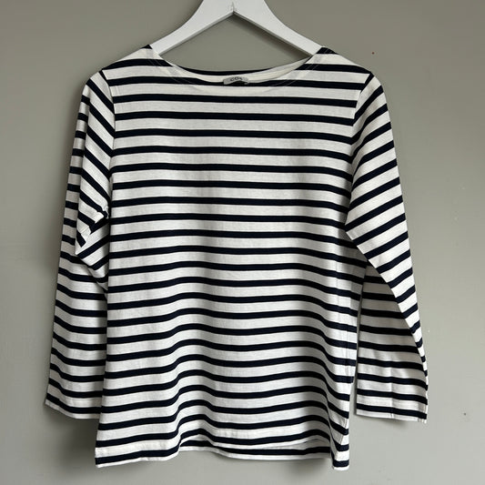 COS blue breton tee long sleeve size S - 8