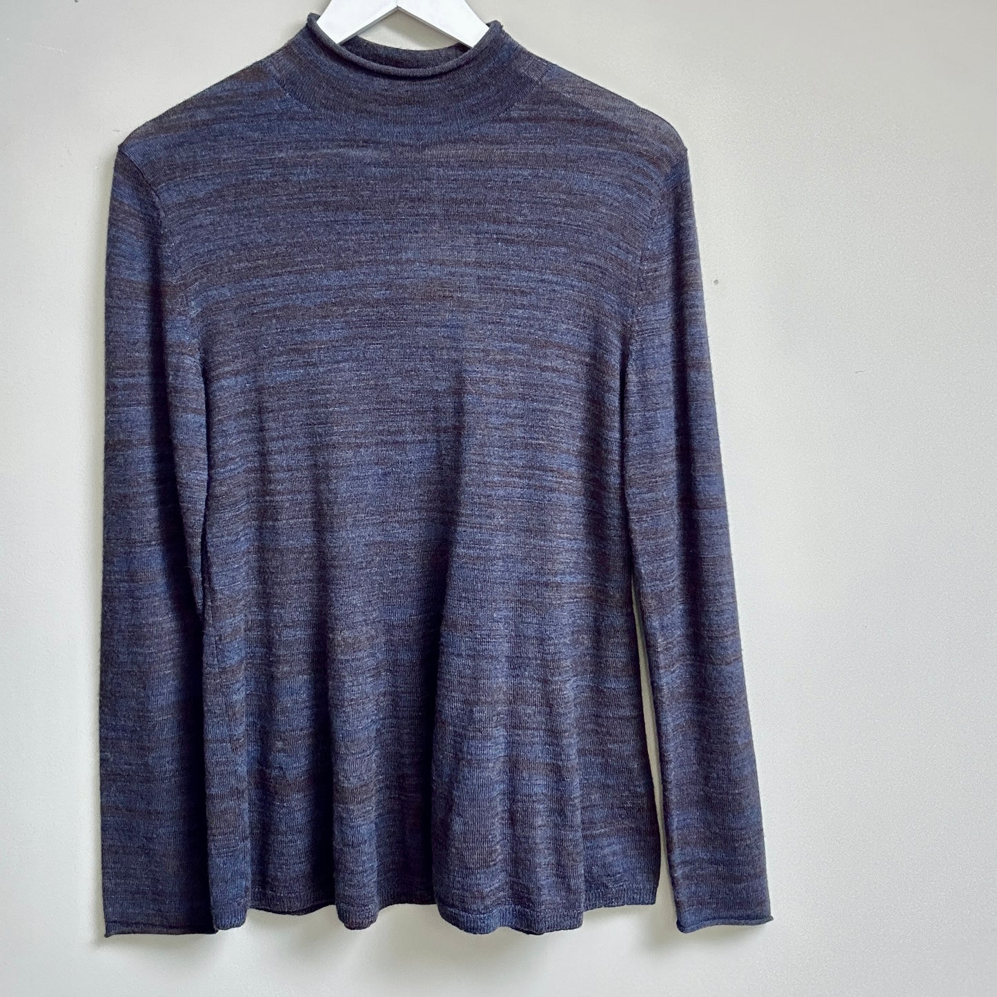 APC blue wool knit high neck size S - up to 10