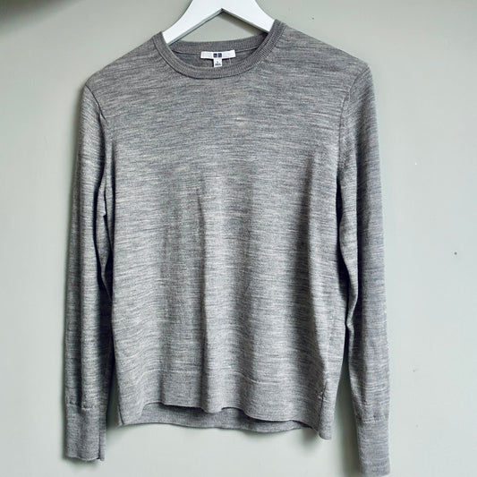 Uniqlo grey wool jumper size L - 12