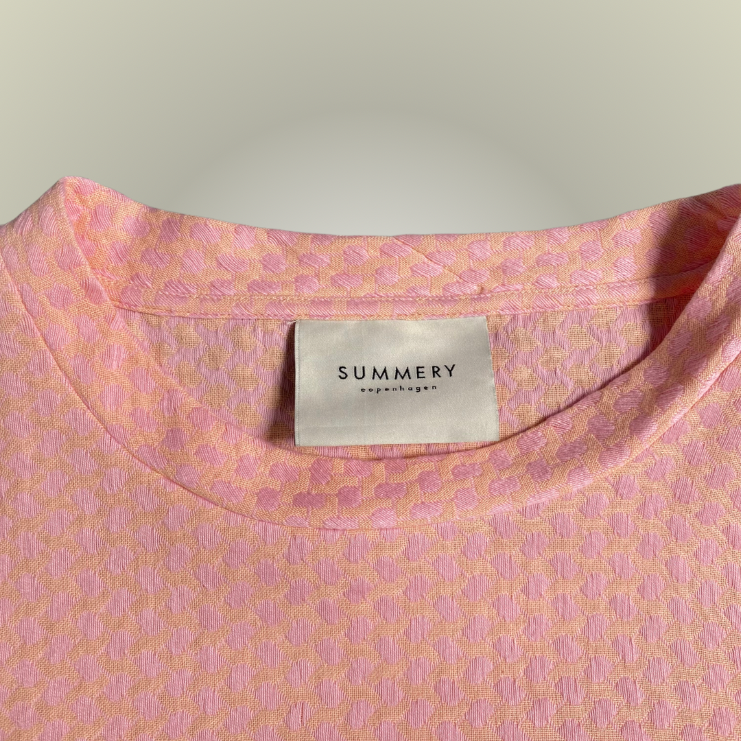 Summery Copenhagen pink cotton top M - up to 12