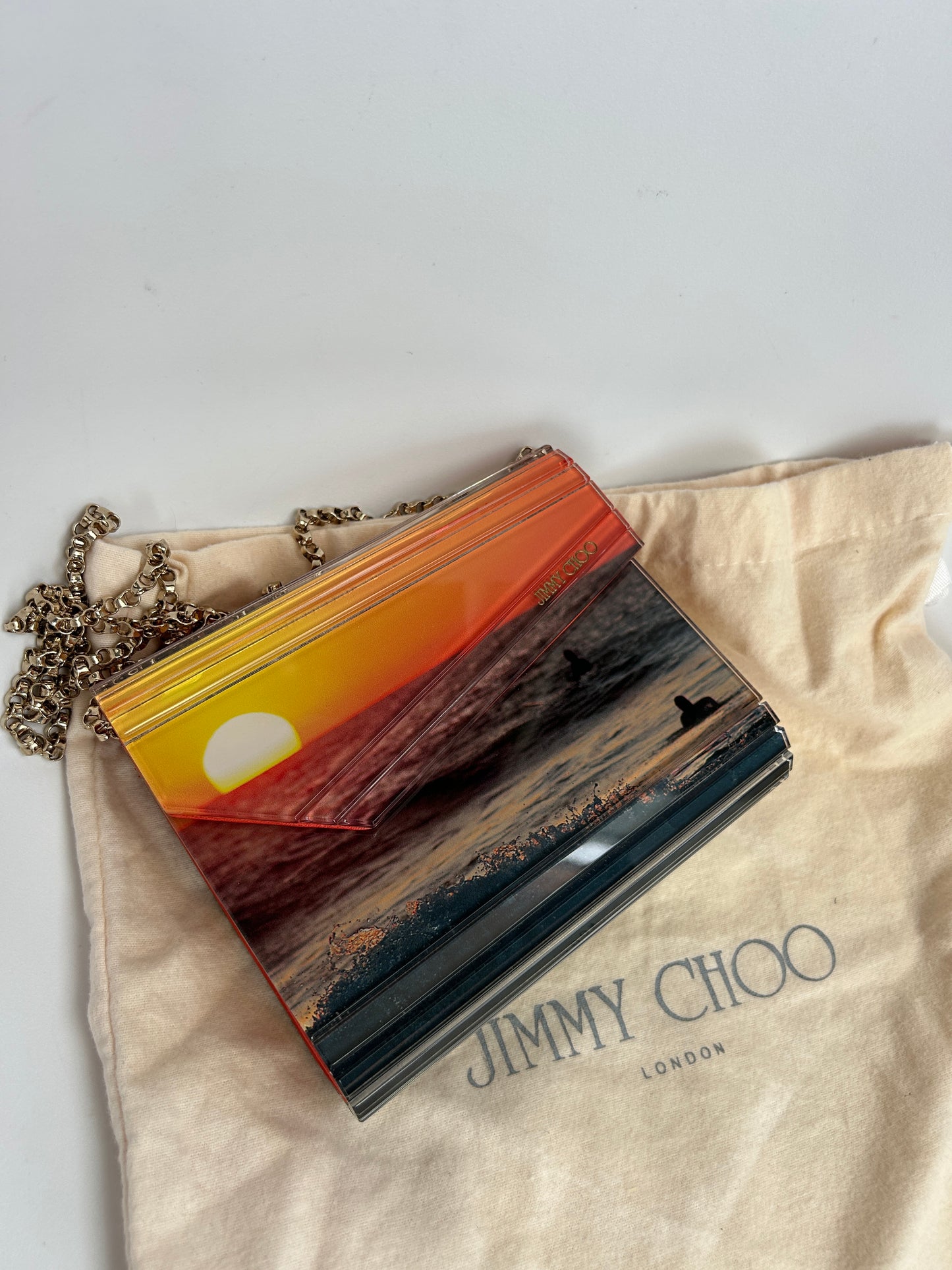 Jimmy Choo Candy Surfer Sunset Clutch