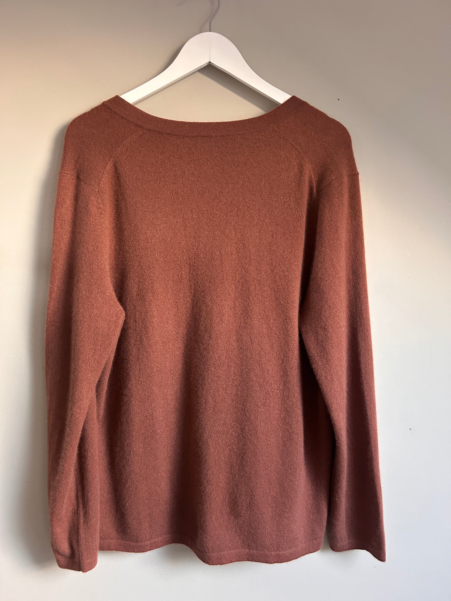 Cashmere Mark Vintage brown cardigan 3XL - up to 18