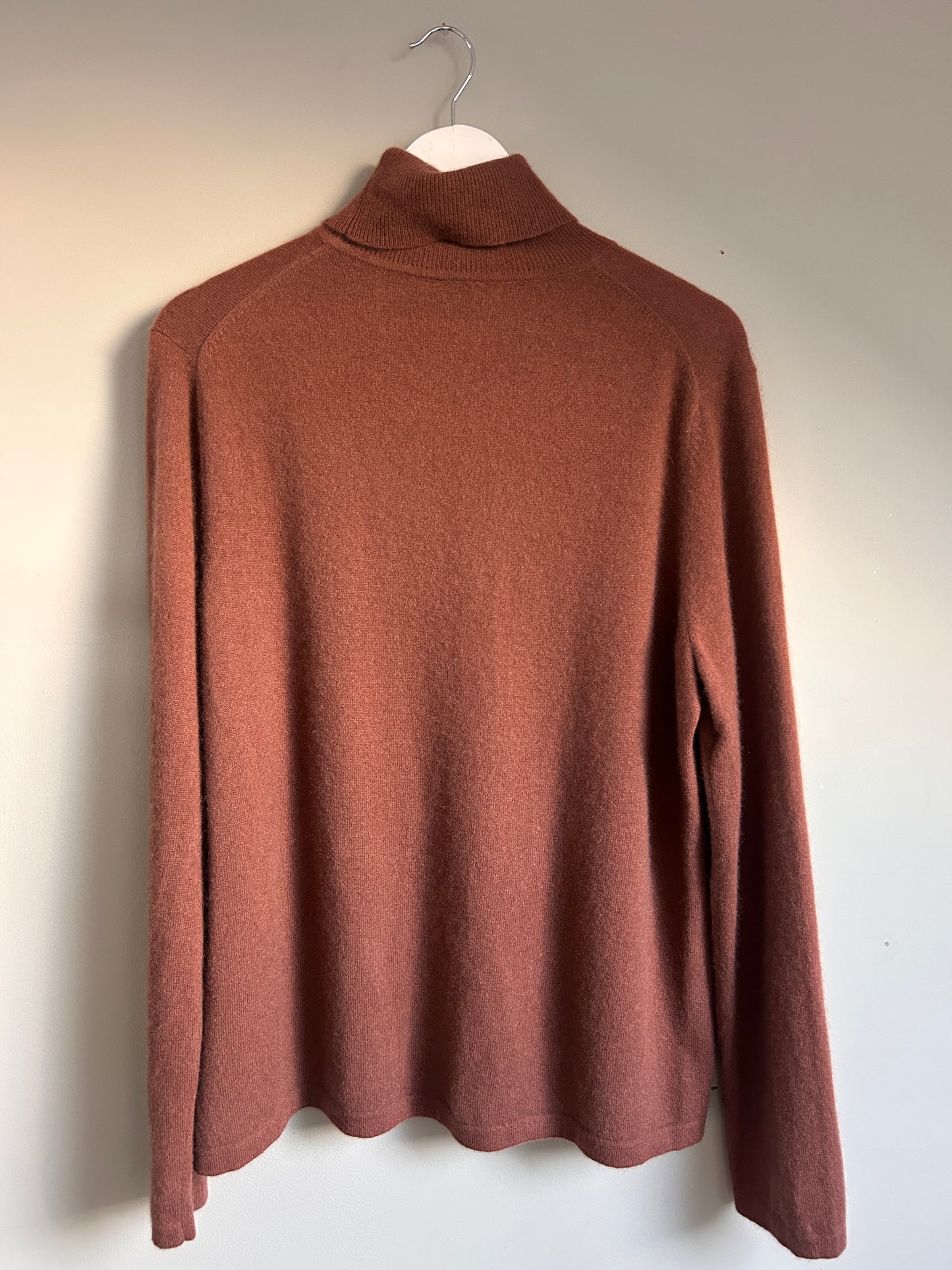 Cashmere Mark Vintage brown roll neck jumper 3XL - up to 18