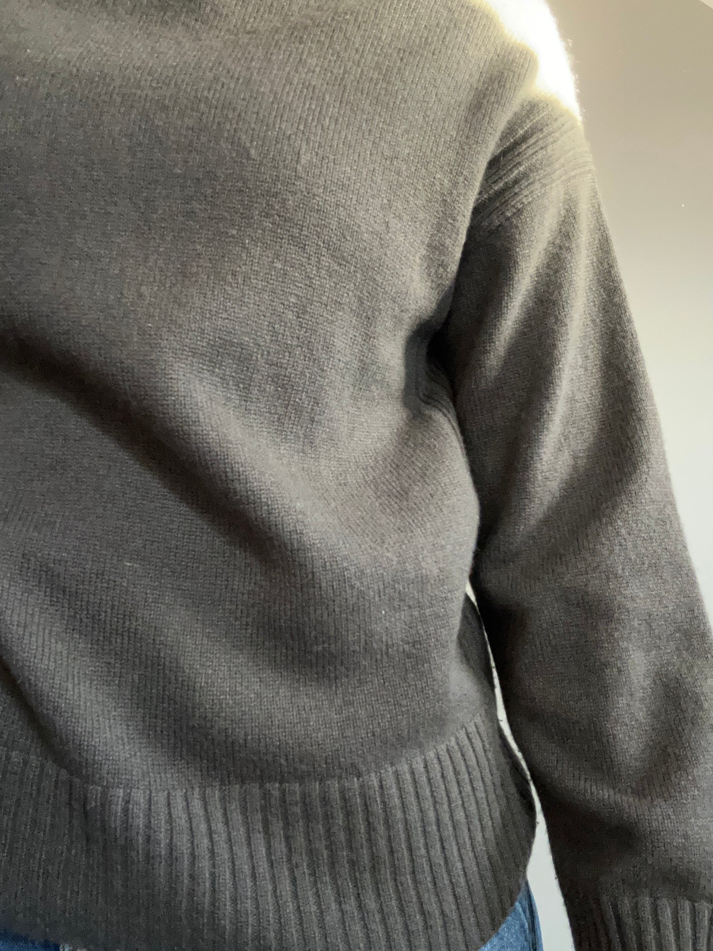 COS anthracite brown cashmere hoodie XS - up to 10