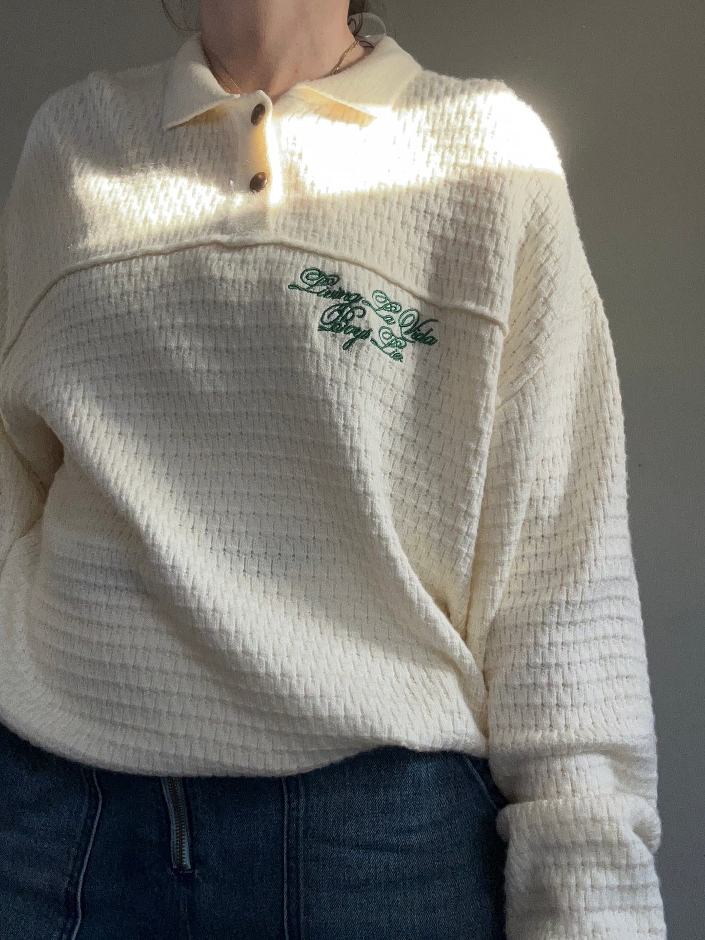 Boys Lie ivory collared knit XS - S - up to 14