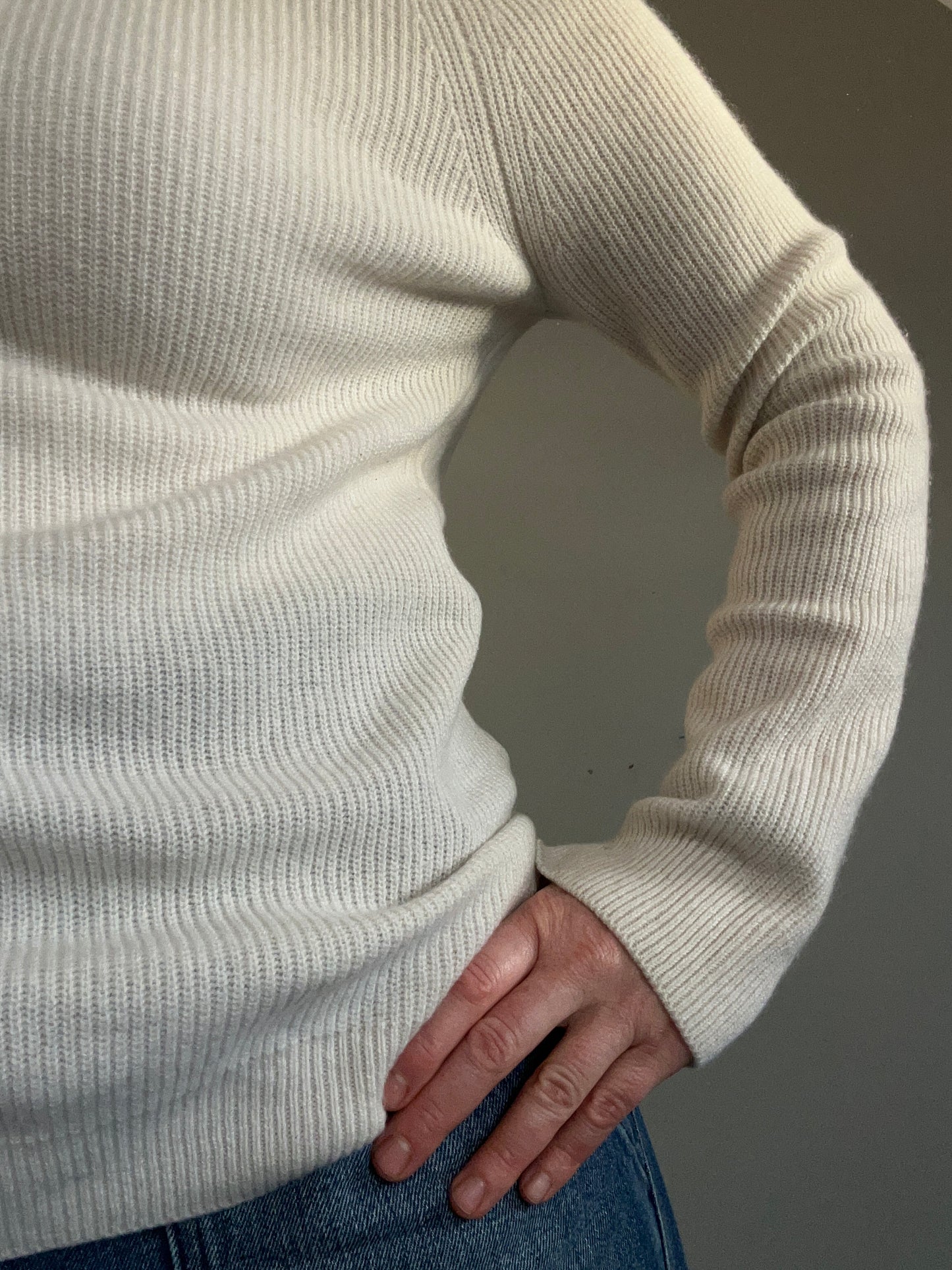 Rag & Bone ivory cashmere jumper M - 10/12