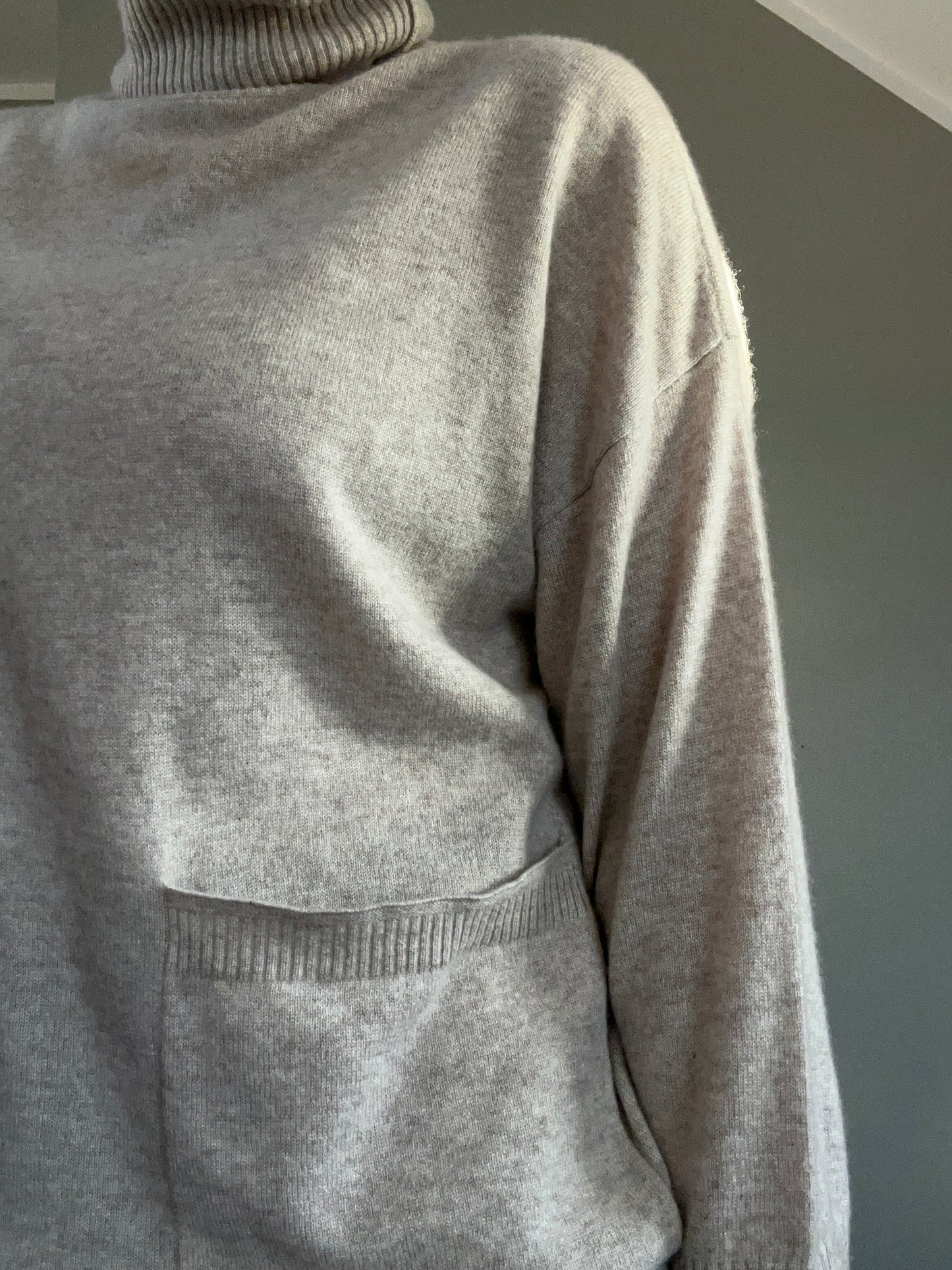 Poetry oatmeal cashmere roll neck 12-14