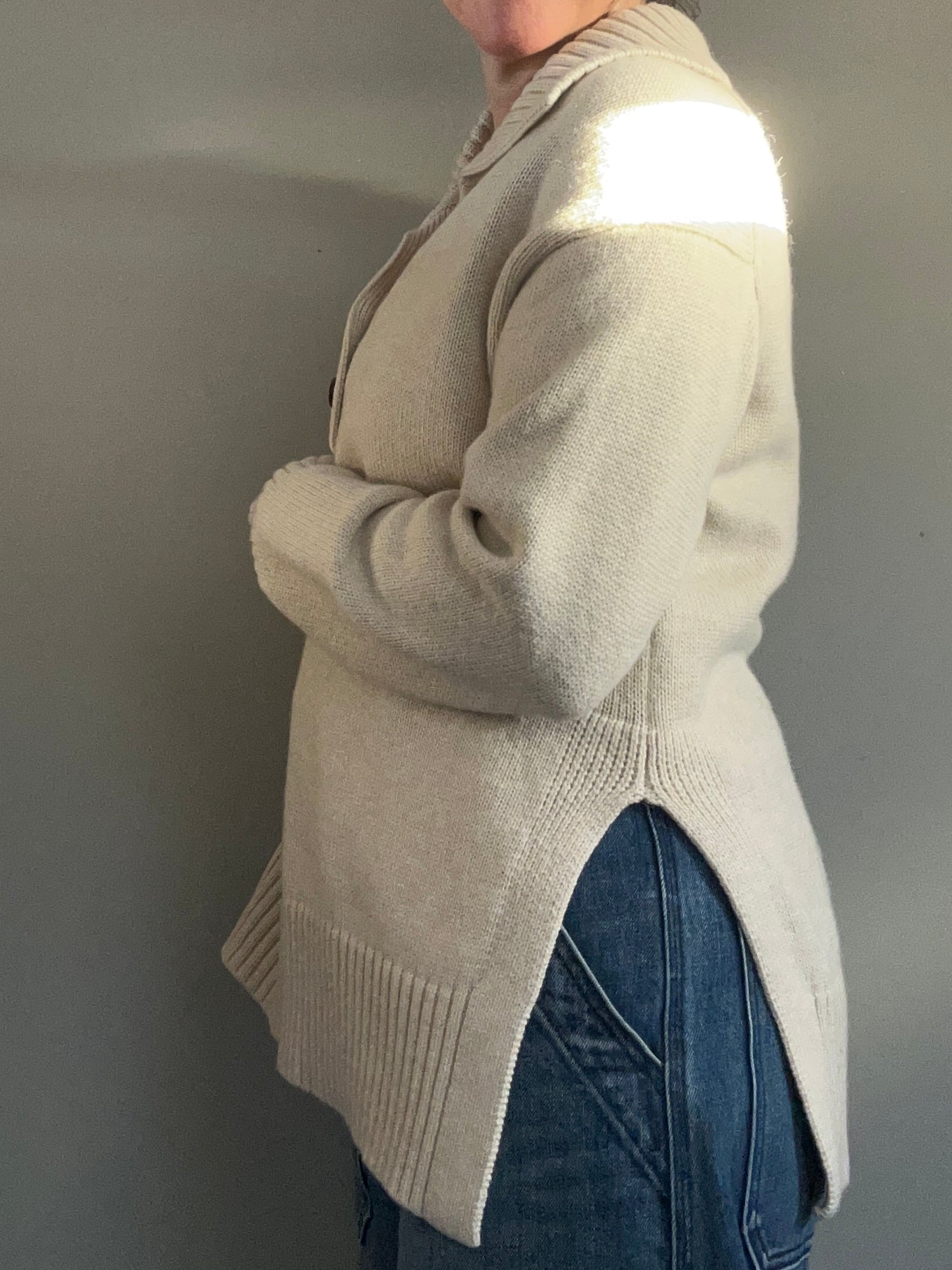 Toast ivory wool and cotton blend jumper M -12