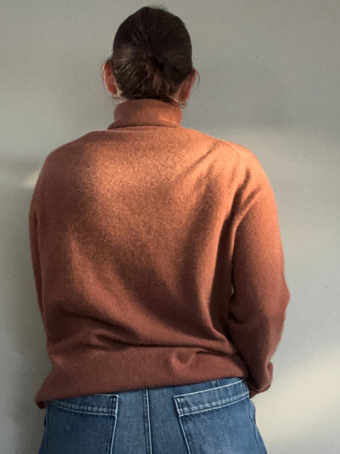 Cashmere Mark Vintage brown roll neck jumper 3XL - up to 18