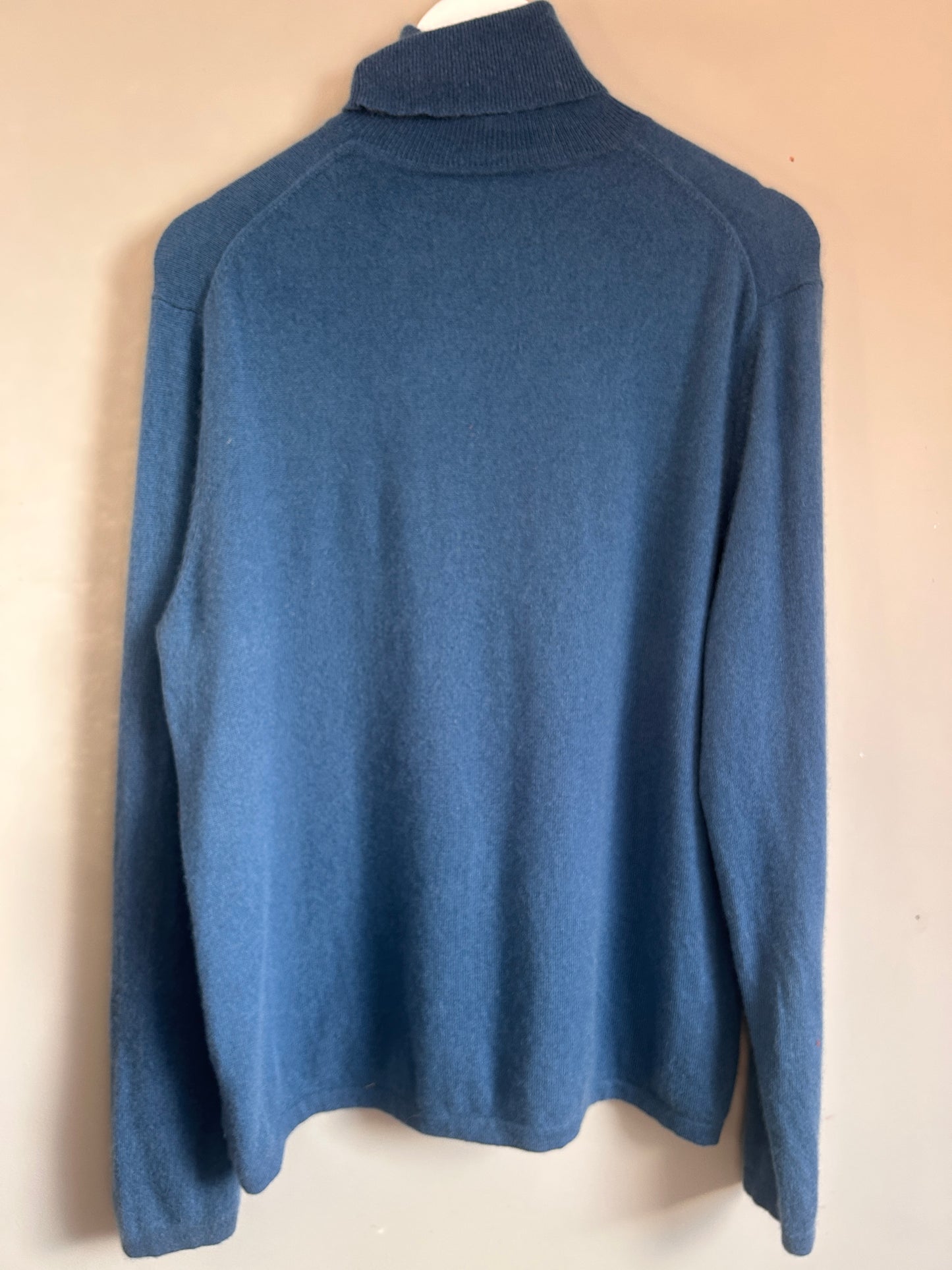 Cashmere Marks blue roll neck jumper 3XL - up to 18