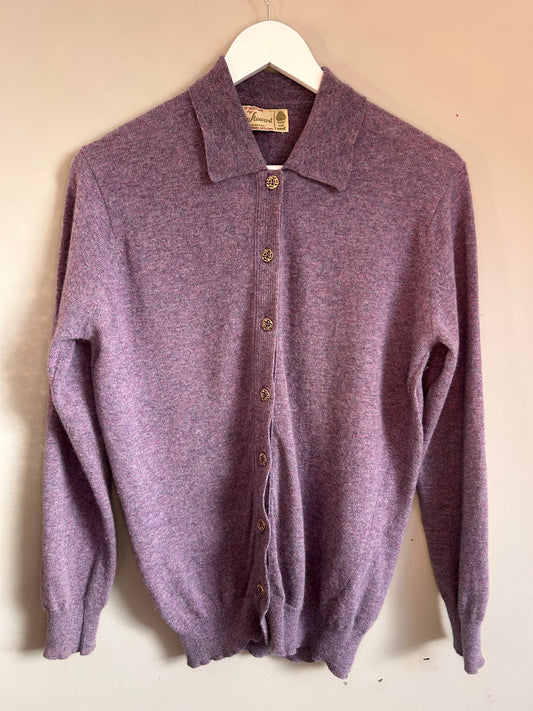 Vintage lilac wool cardigan 10
