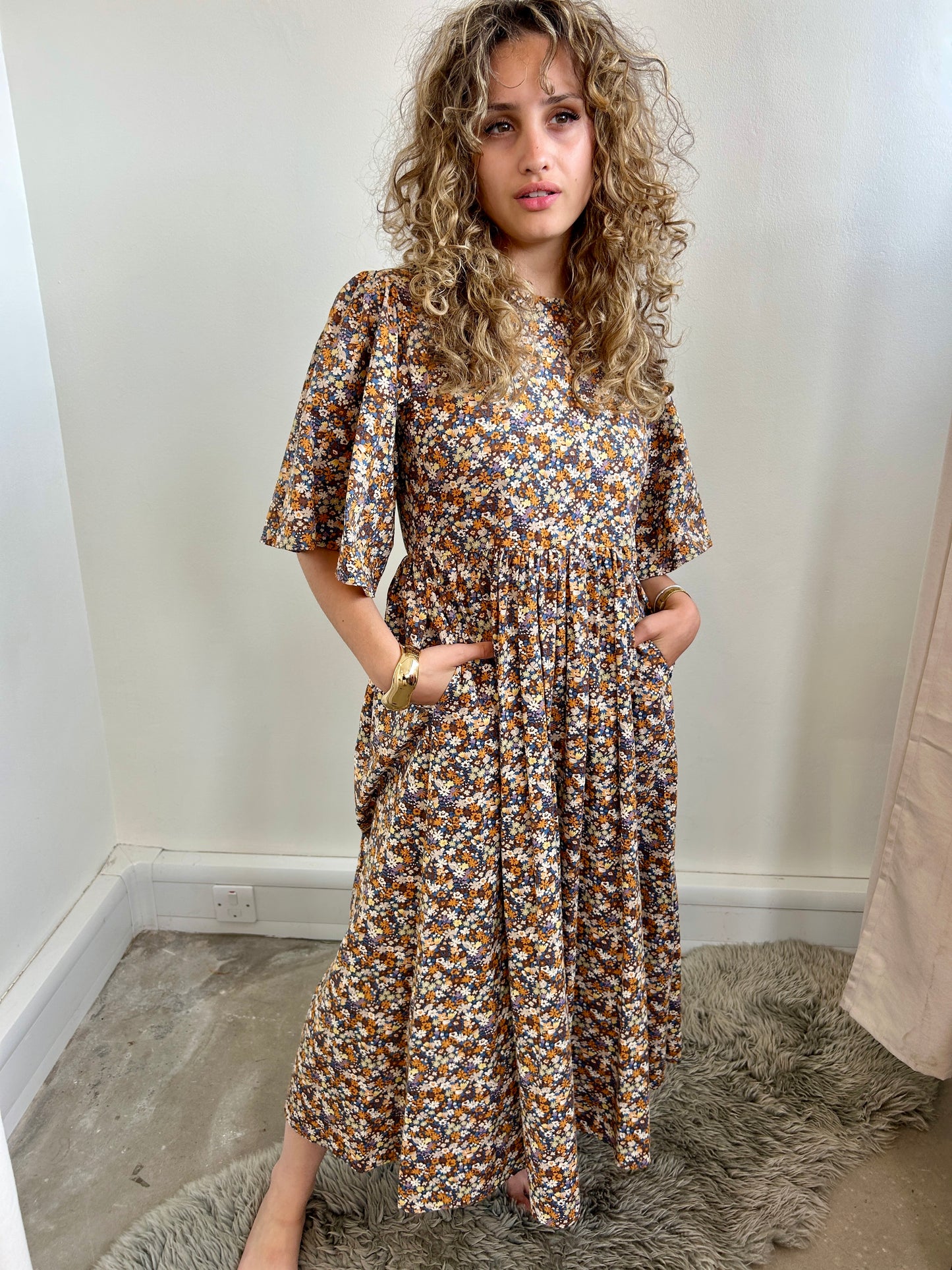 Kemi Telford floral midi dress size S - 8