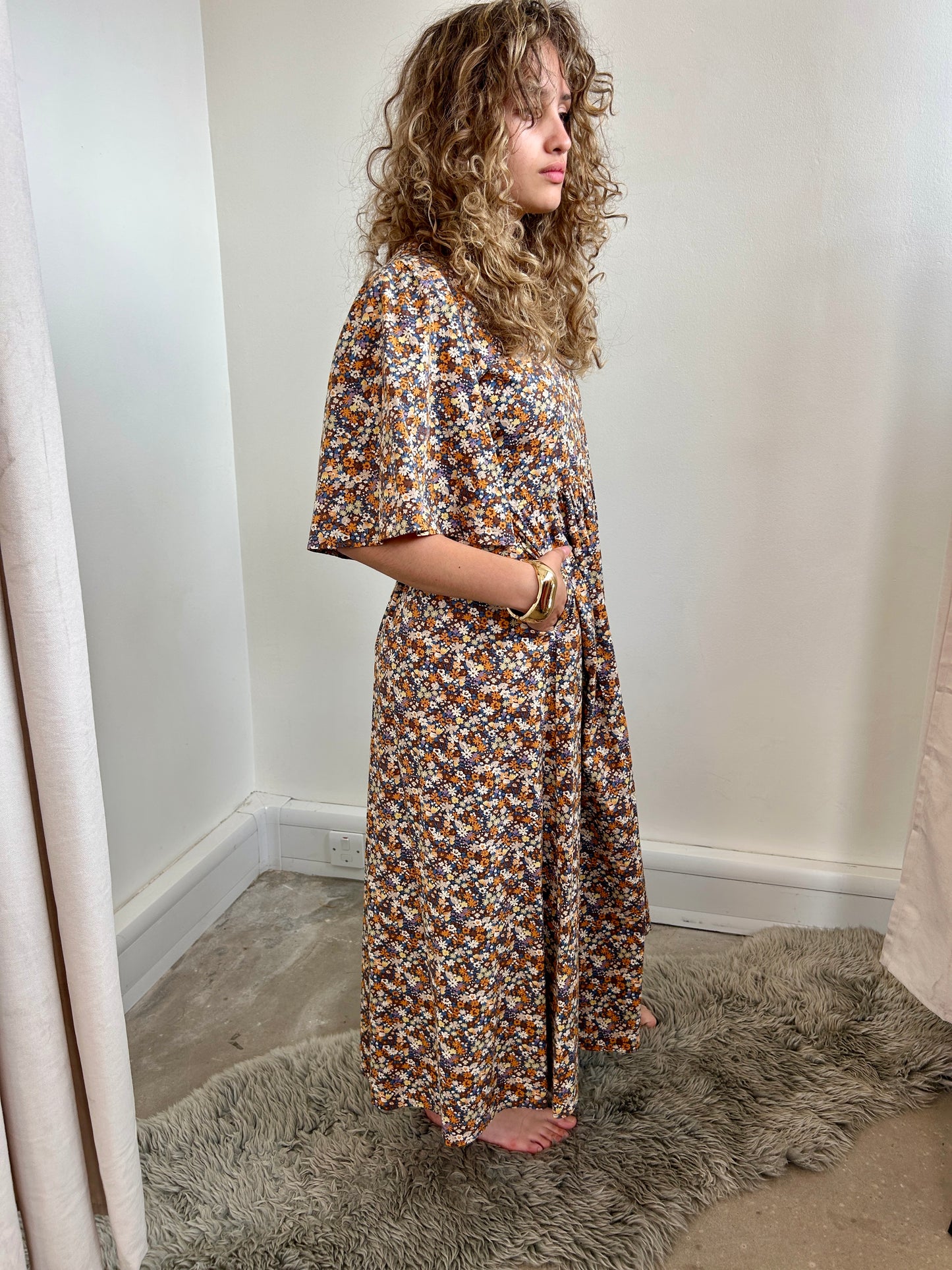Kemi Telford floral midi dress size S - 8