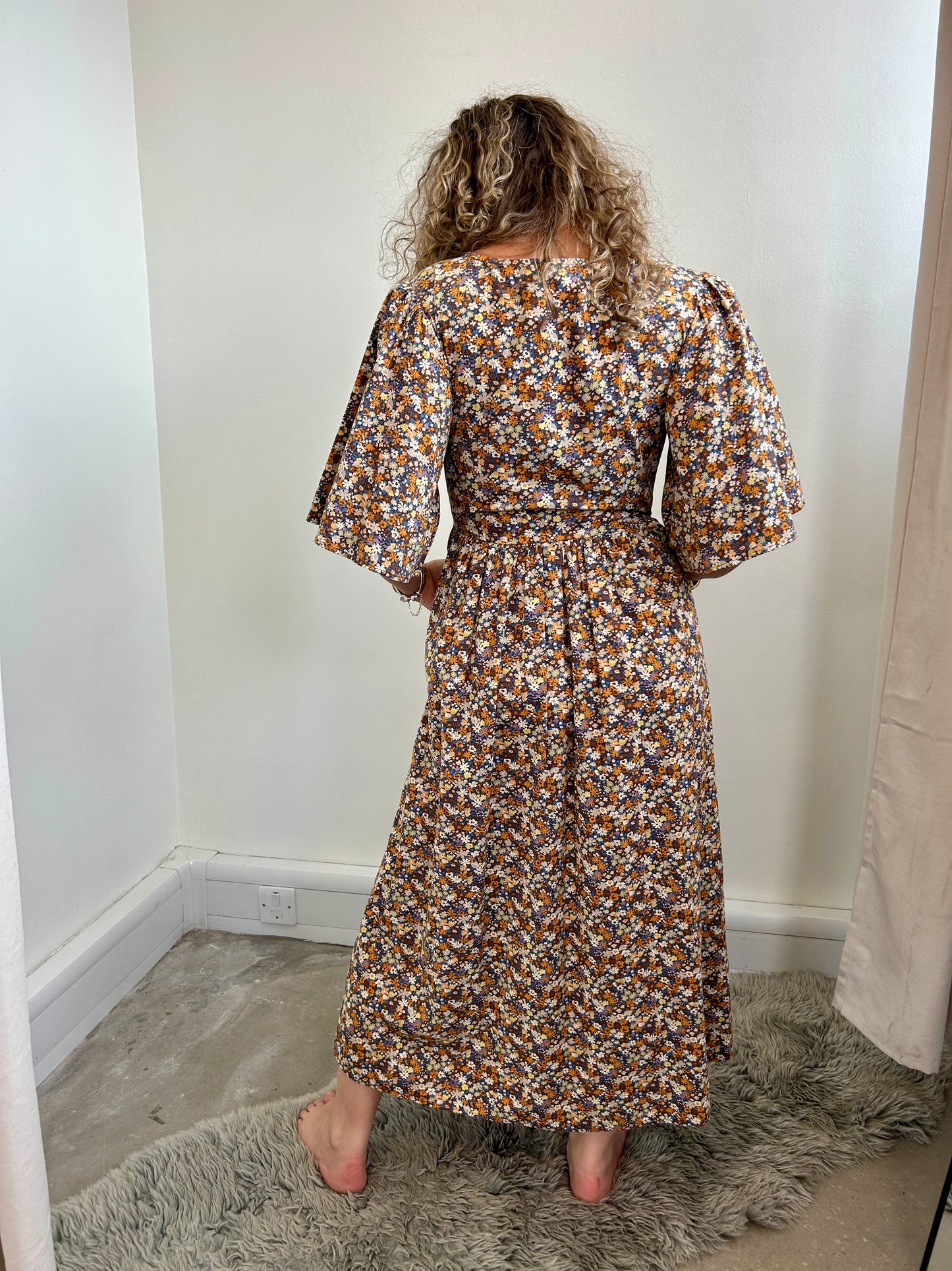 Kemi Telford floral midi dress size S - 8
