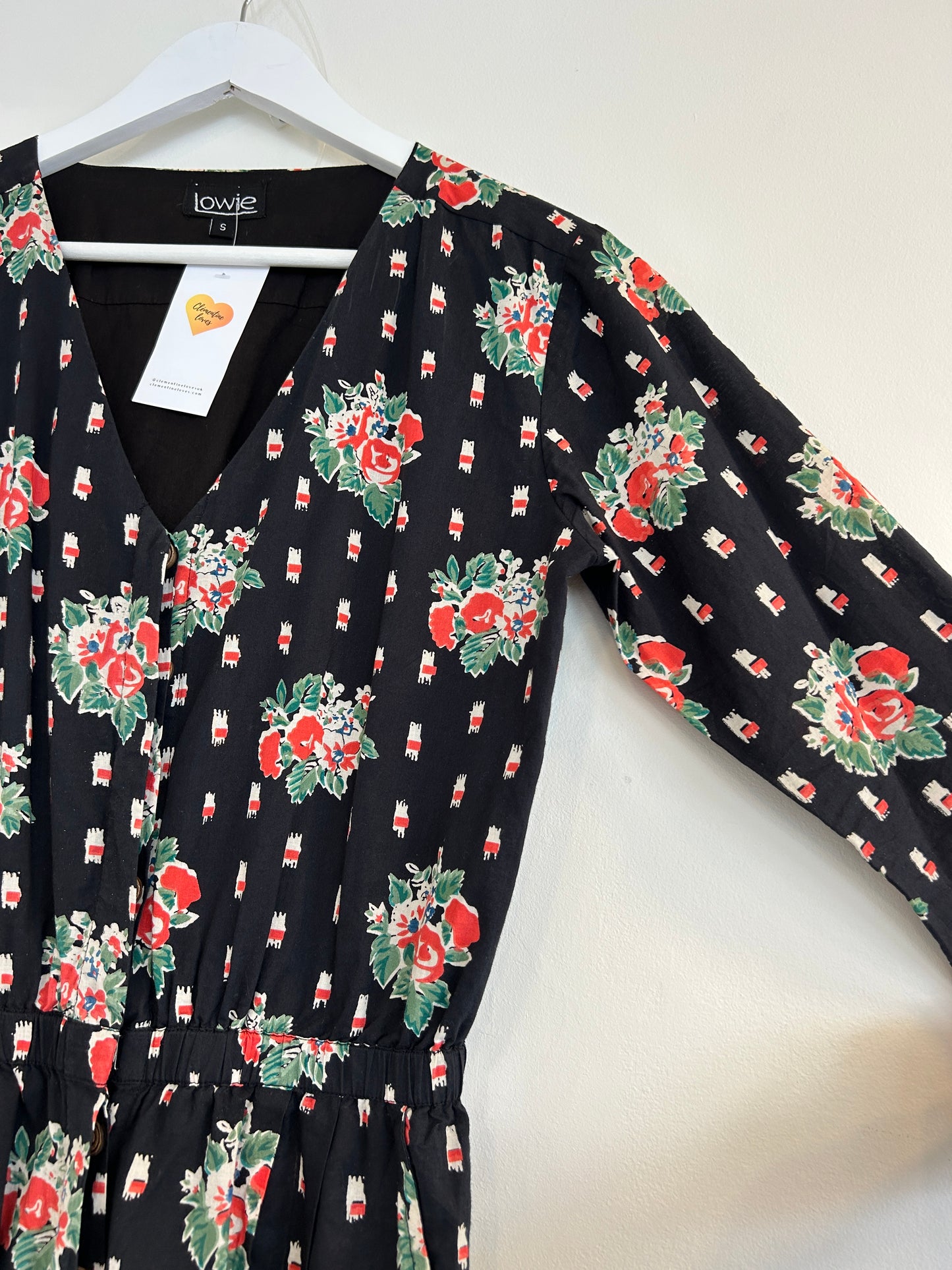 Lowie black jumpsuit size S -8